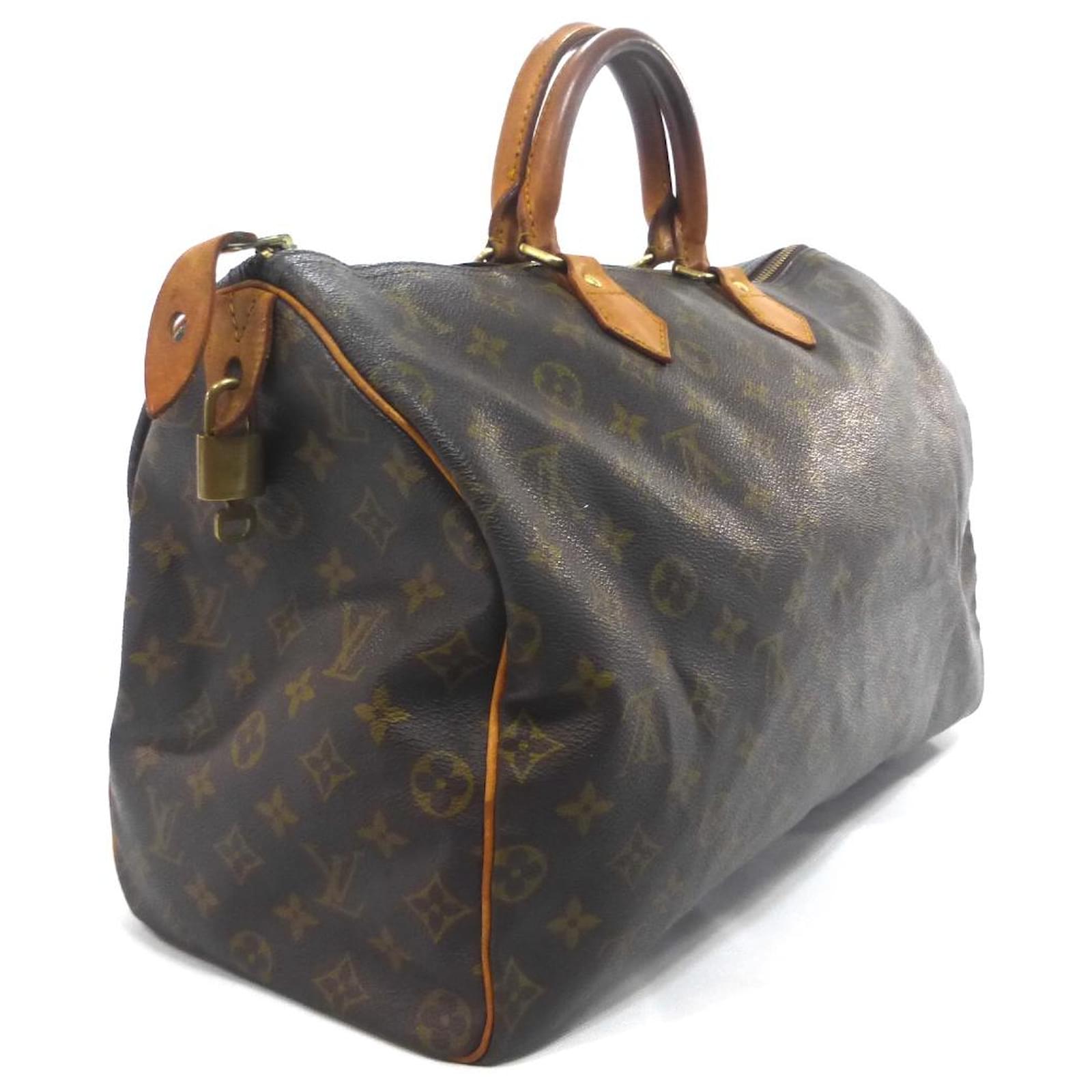 Louis Vuitton Speedy 40 Monogram Brown Leather ref.515990 - Joli