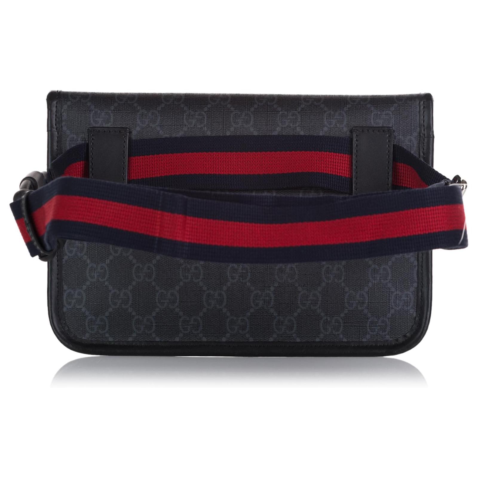 Gucci Black GG Supreme Web Belt Bag Cloth Cloth ref.722941 - Joli Closet