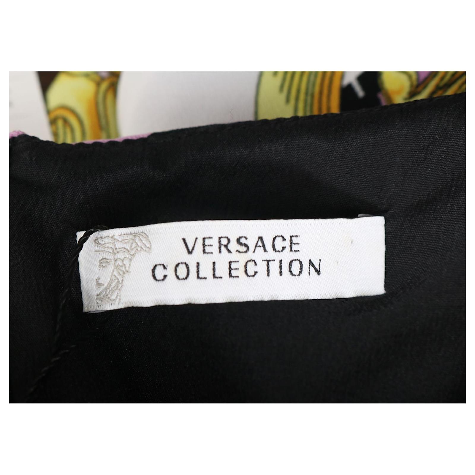 Versace Robe Multicolore Imprimé Baroque Iconique Polyester ref.723062 ...