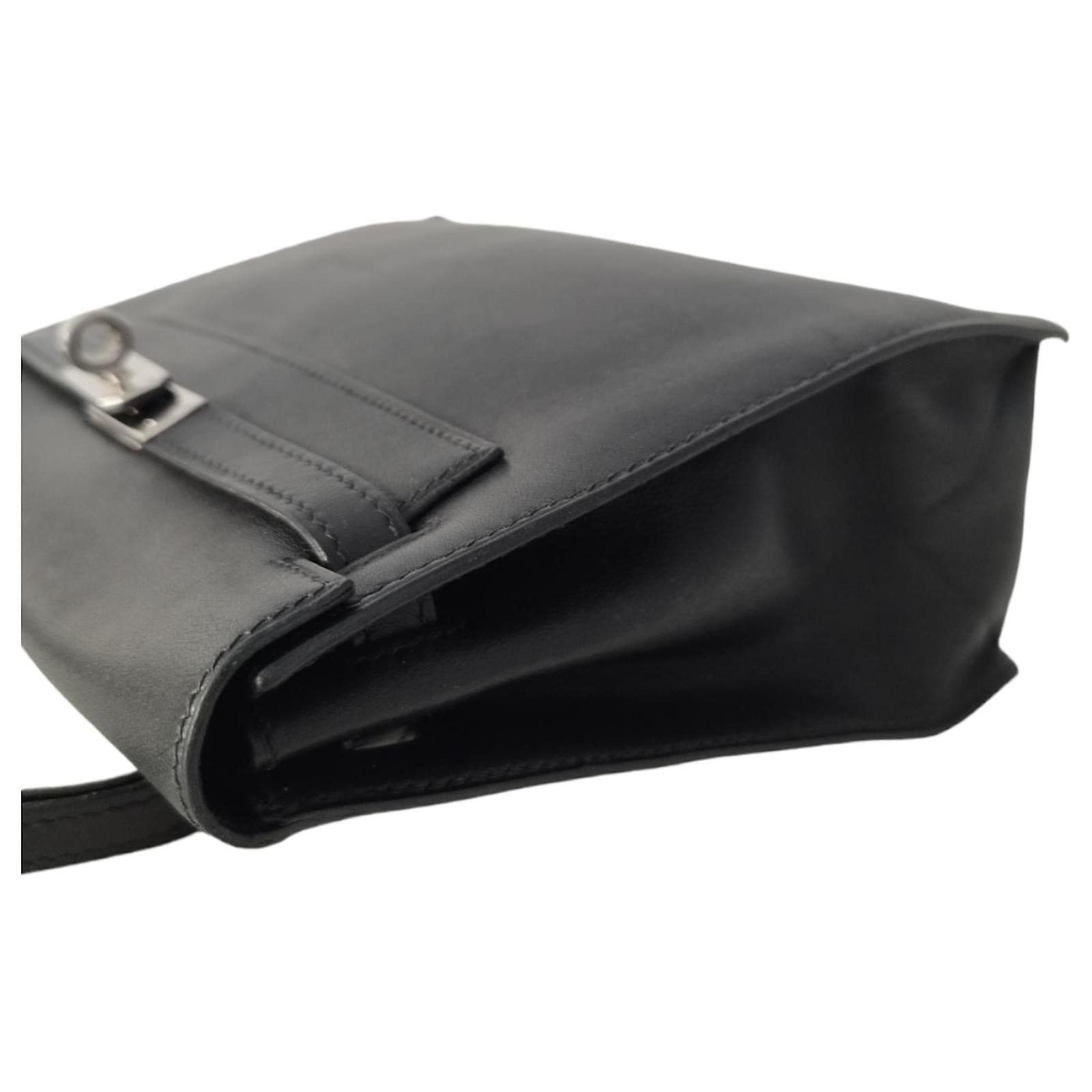 Hermès Hermes Kelly Danse bag in black swift leather ref.723677