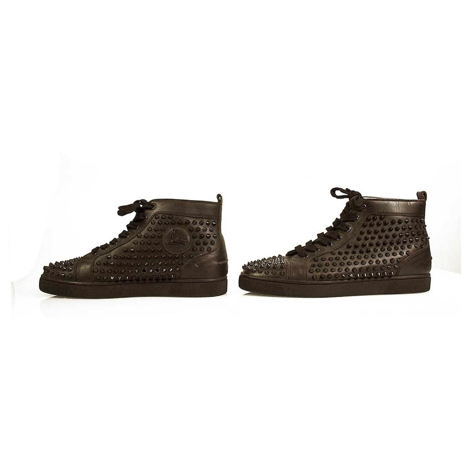 Christian Louboutin, Shoes, Christian Louboutin Louis Allover Spikes High  Top Sneaker