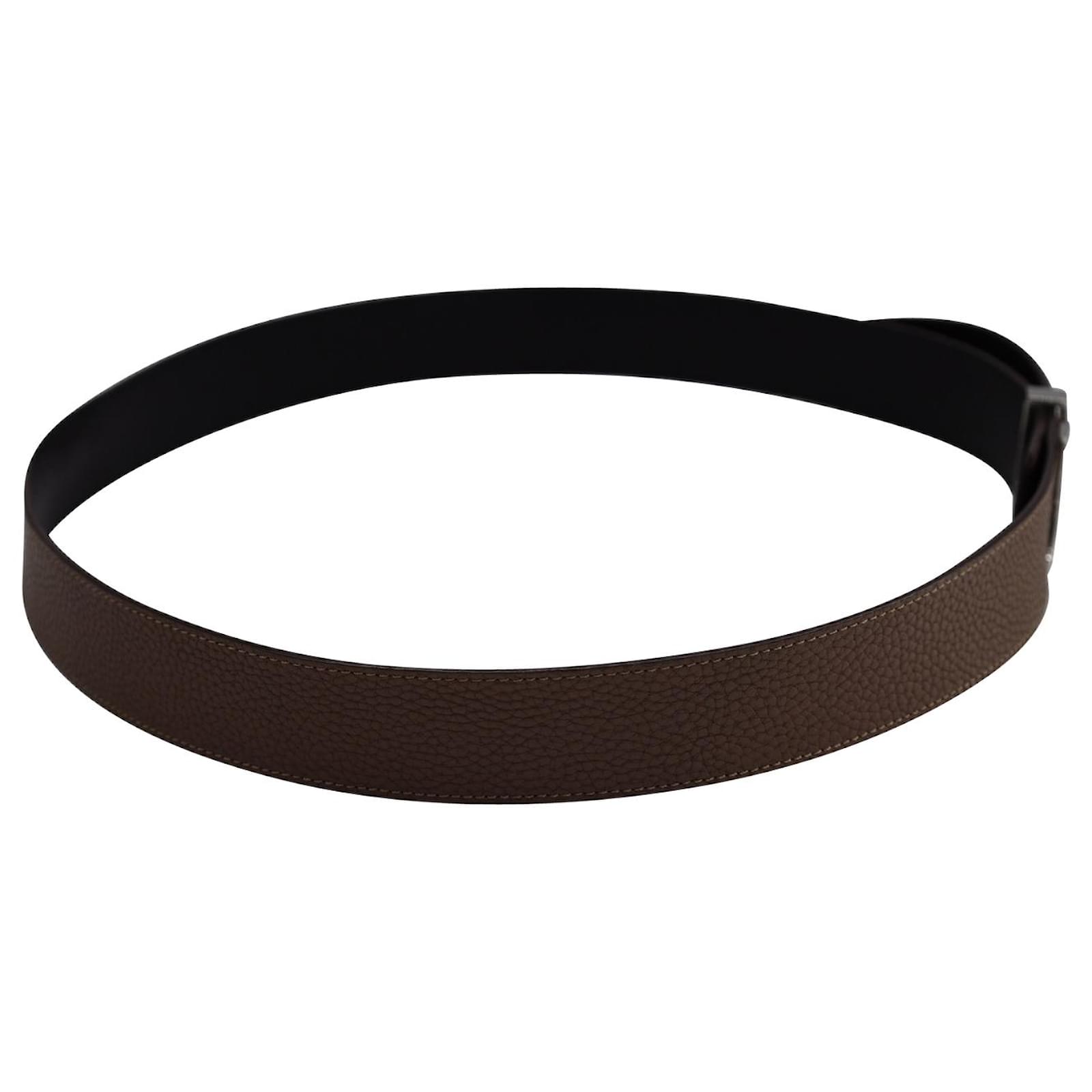 Louis Vuitton LV Initiales 40MM Belt in Brown Calf Leather ref