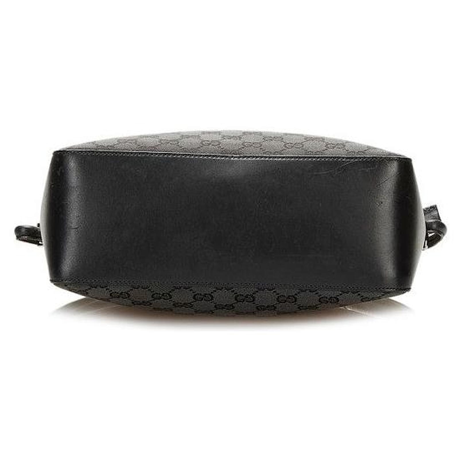 GUCCI GG canvas Jumbo GG Logo SilverMetal Shoulder Bag Accessory Pouch One Shoulder Bag beige