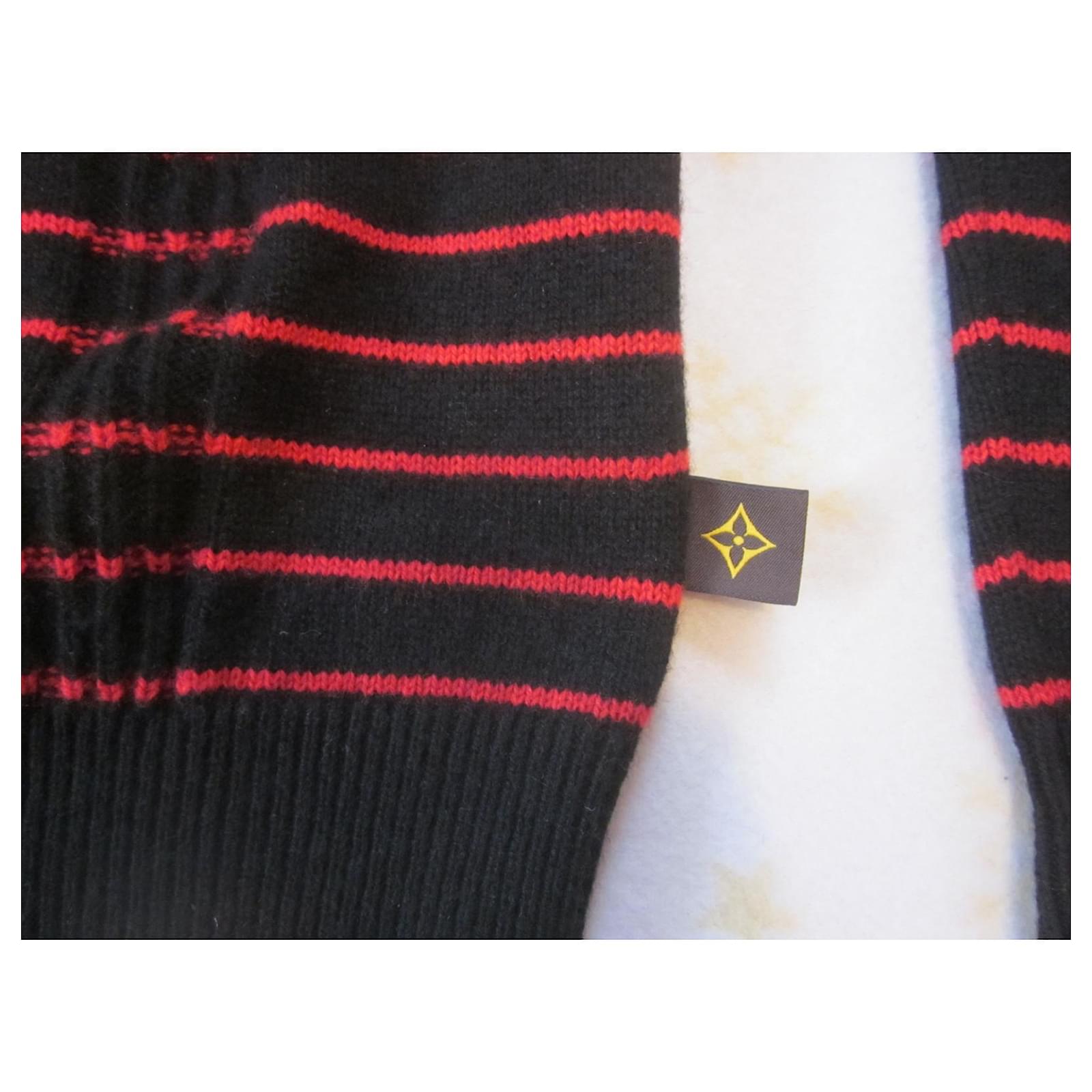 Knitwear Louis Vuitton Monogram Black/Red Size M Inter