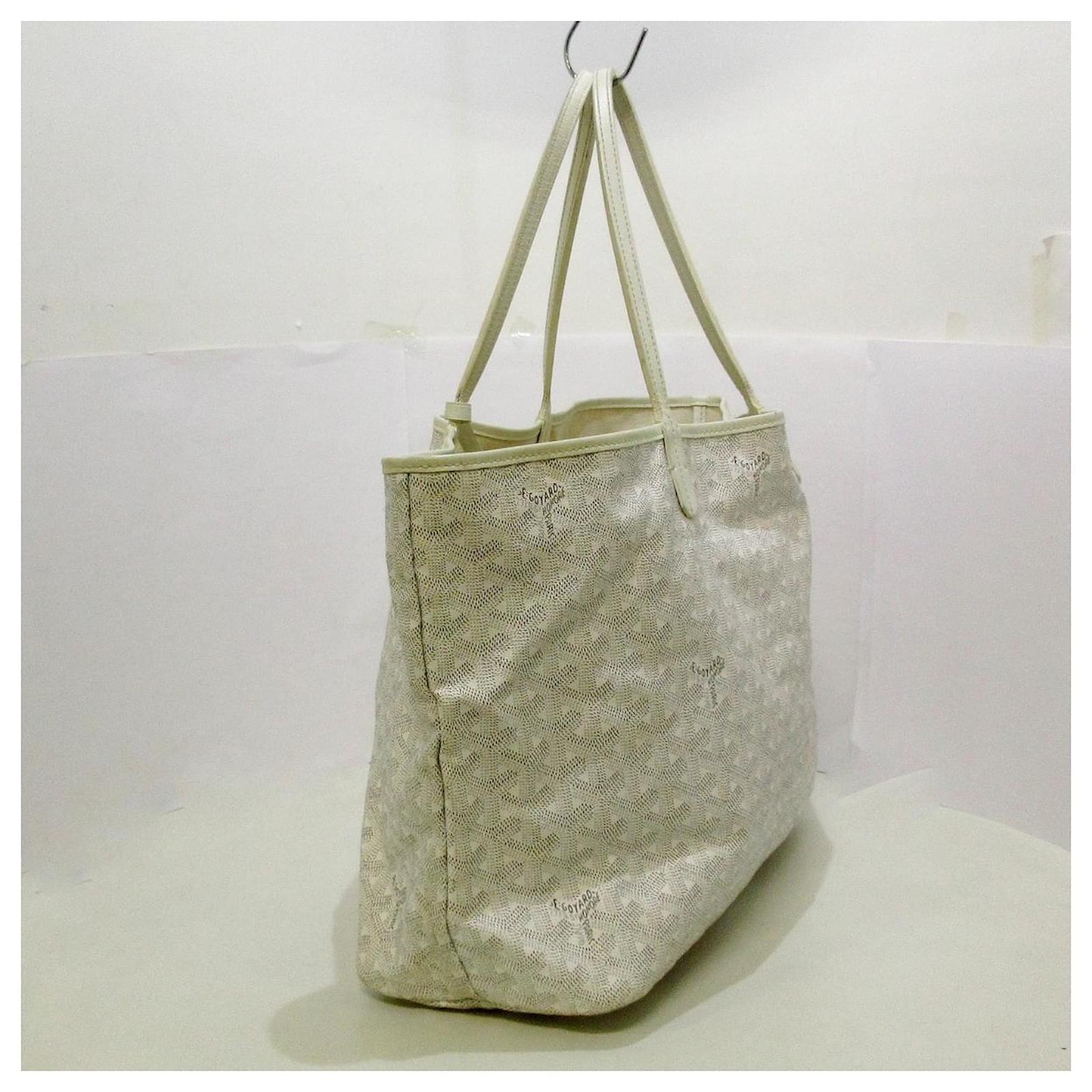 GOYARD SAINT LOUIS PM White Leather ref.725420 - Joli Closet