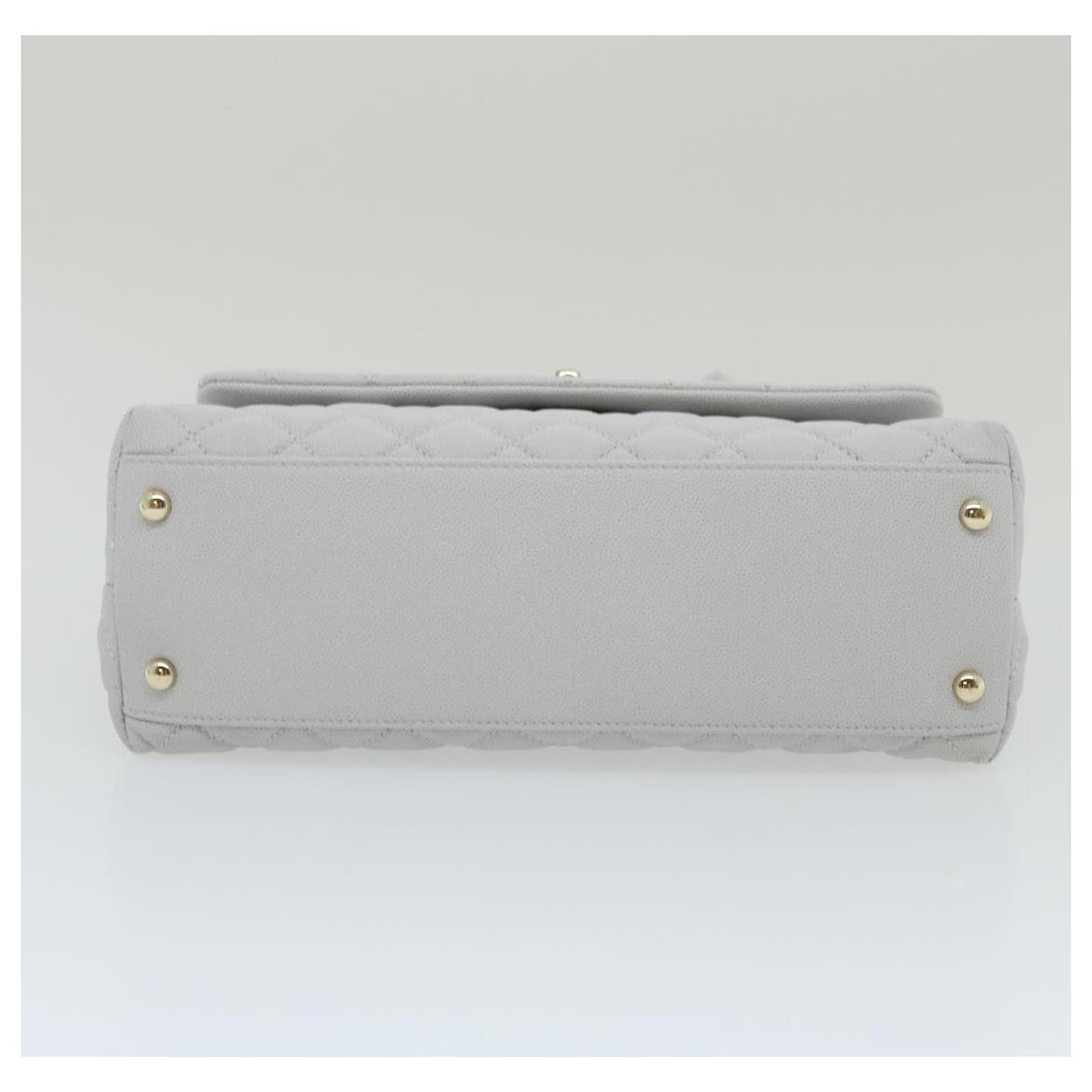 Chanel Coco Handle White Leather ref.725670 - Joli Closet