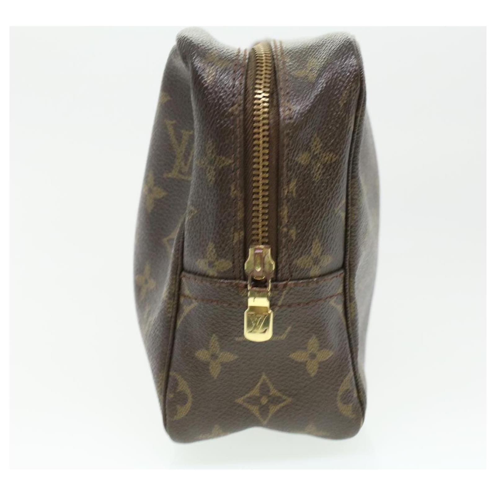 Louis Vuitton Monogram Trousse Toilette 28 M47522 Brown Cloth ref