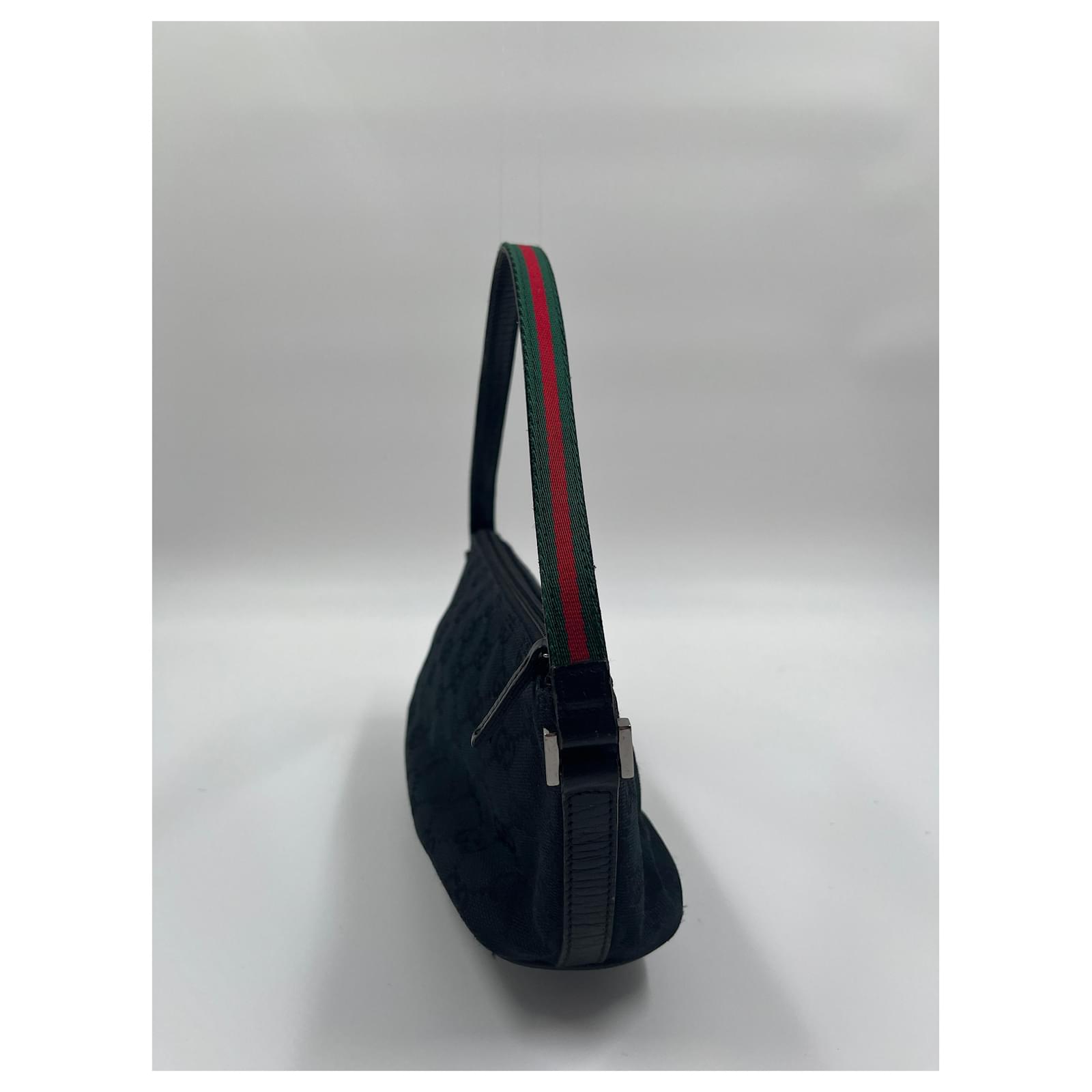 Black Canvas Gucci Boat Pochette Cloth ref.726067 - Joli Closet
