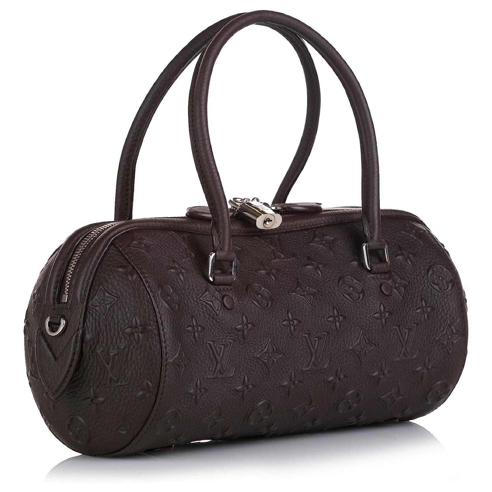 Louis Vuitton Neo Papillon Handbag Monogram Revelation Leather PM Brown  21493055