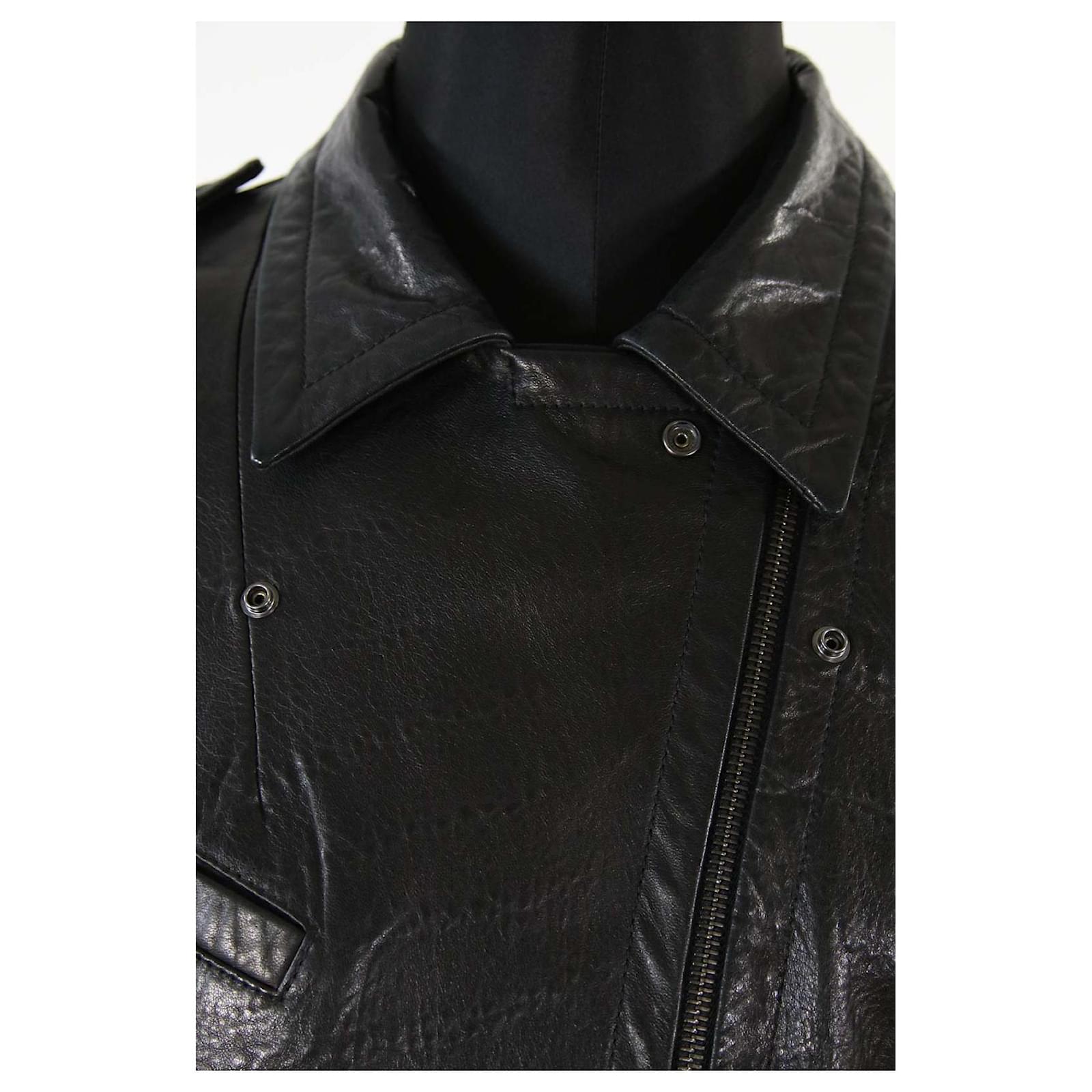 Jacke von Sylvie Schimmel 38 Schwarz Leder Joli Closet