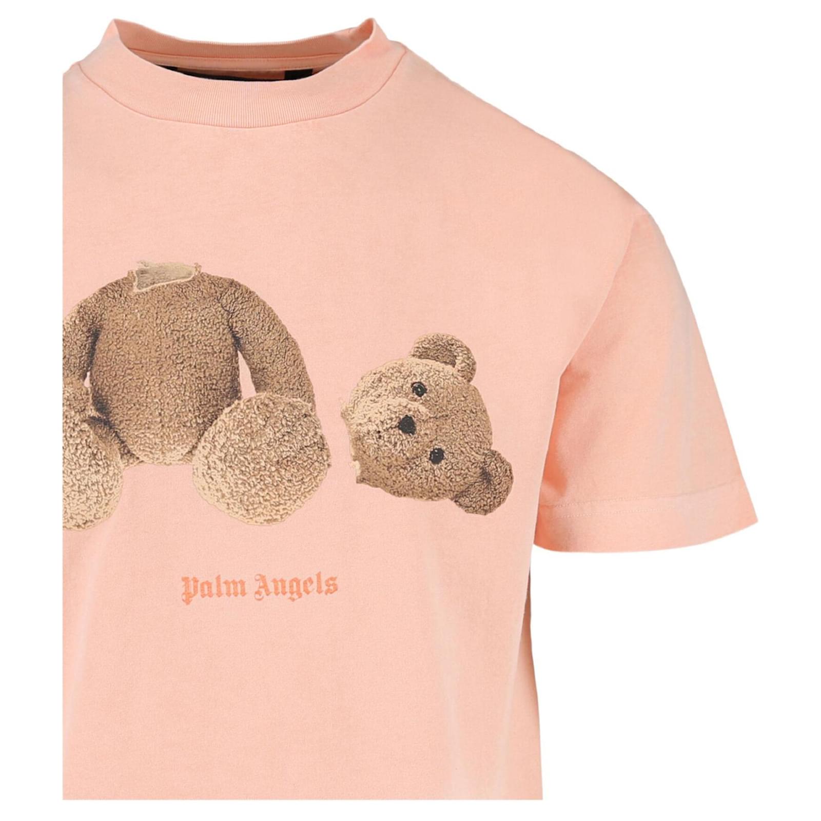 Palm Angels Broken-Bear T-shirt classique Coton Orange