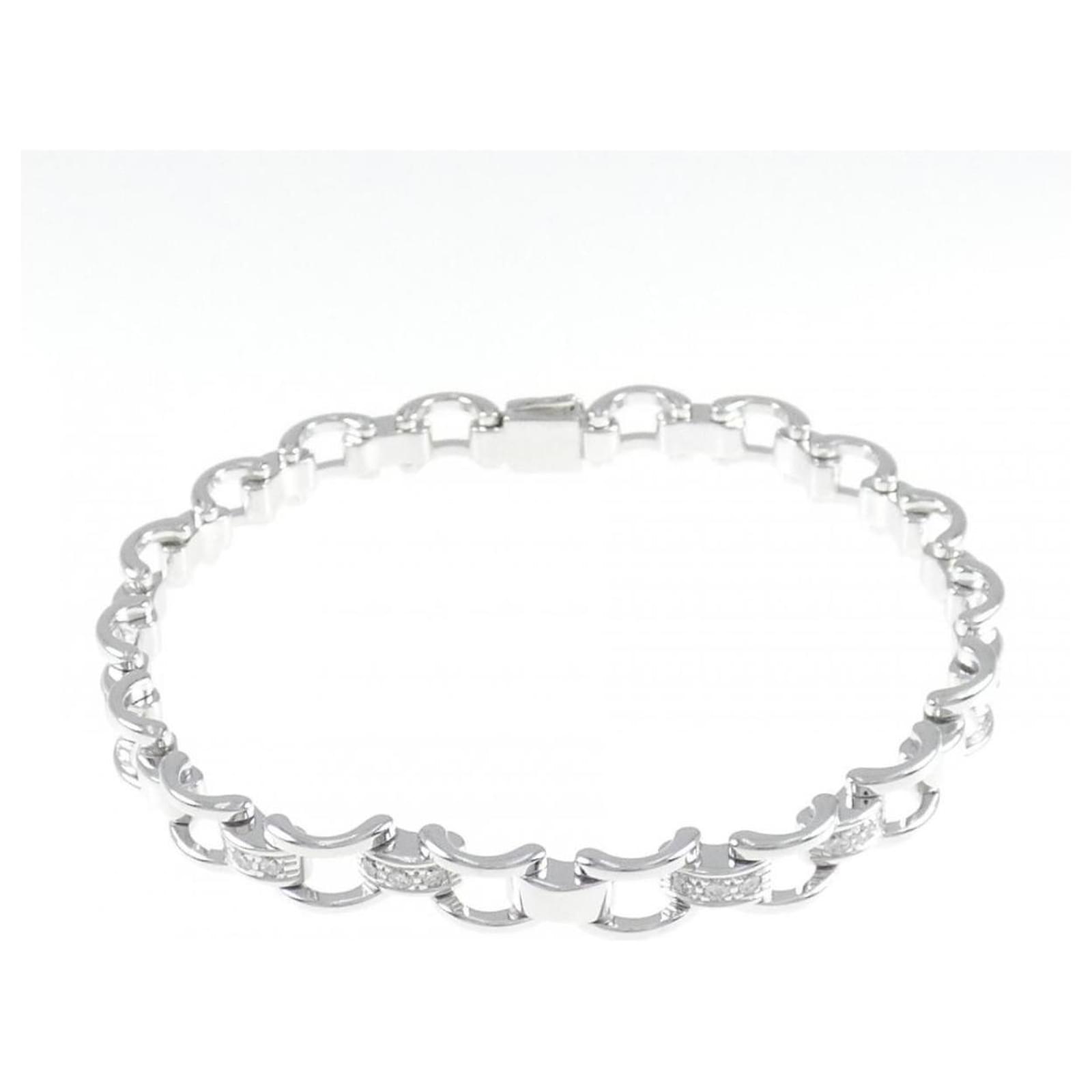 Mauboussin Diamond Bracelet Silver hardware White gold ref.727513 ...