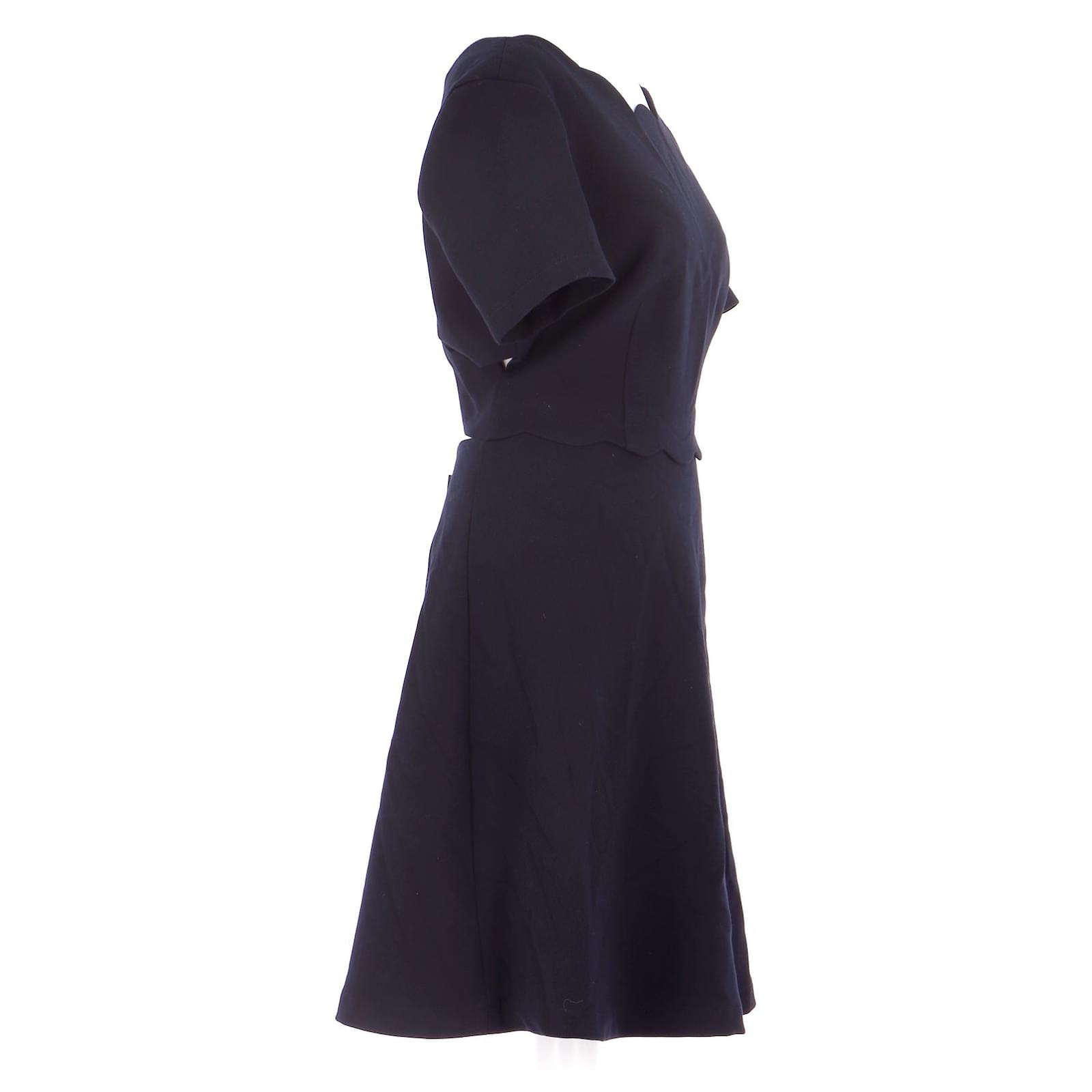 Claudie Pierlot Robe Polyester Bleu Marine ref.727522 - Joli Closet