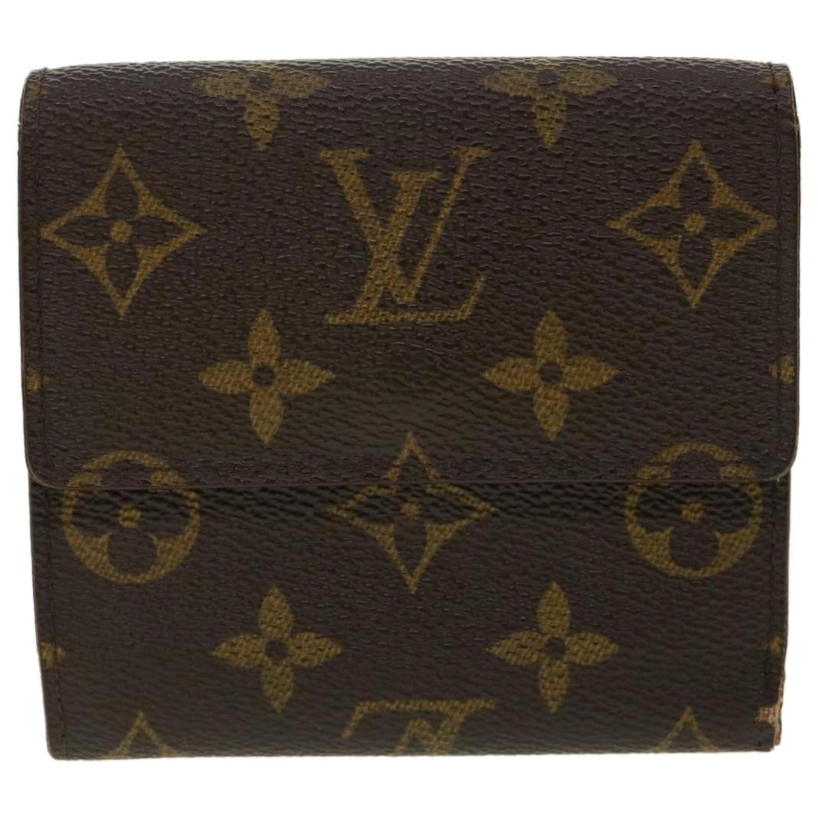 Auth Louis Vuitton Monogram M61652 Porte Monnaie Billet Carte