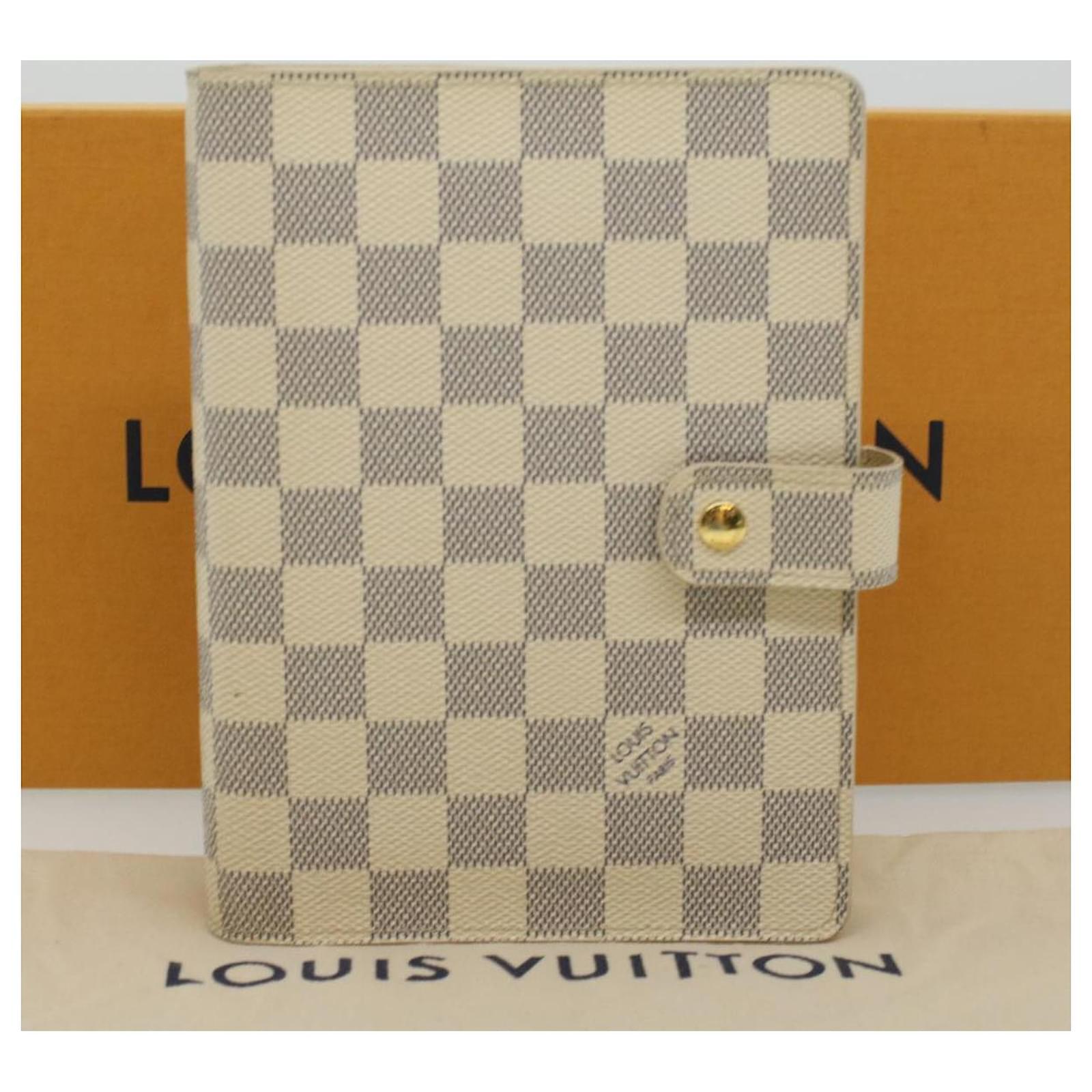 Louis-Vuitton-Damier-Azur-Agenda-Planner-Cover-MM-R20707 – dct-ep_vintage  luxury Store