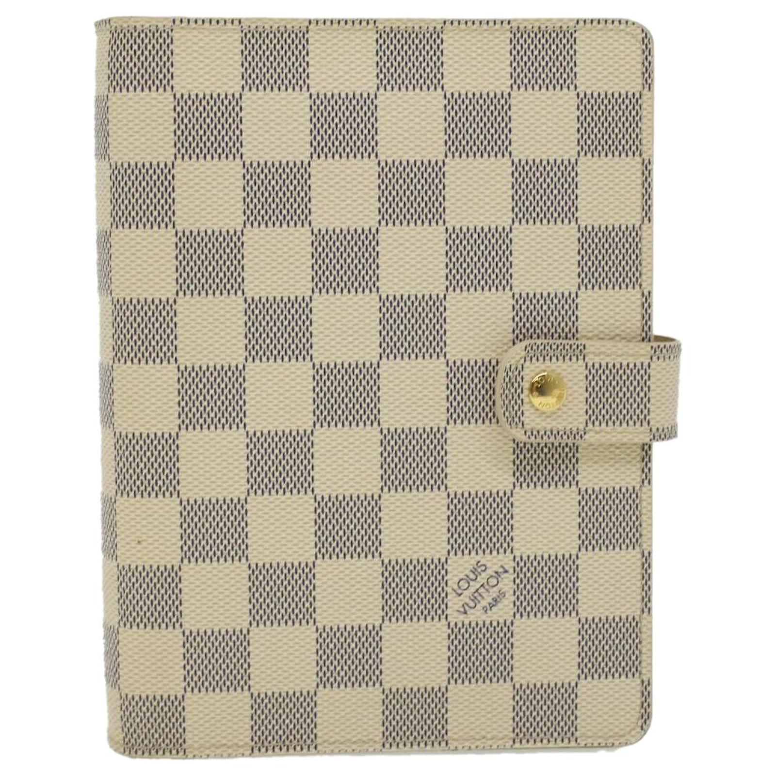 LOUIS VUITTON Damier Azur Agenda MM Day Planner Cover R20707 LV Auth 33224  ref.727969 - Joli Closet