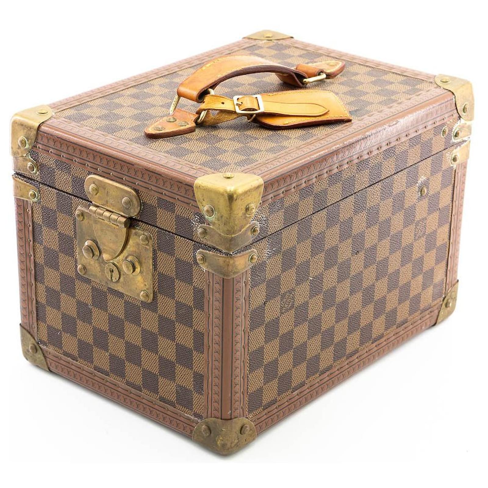 Louis Vuitton Vanity Trunk Bottle Box Brown Cloth ref.727991 - Joli Closet