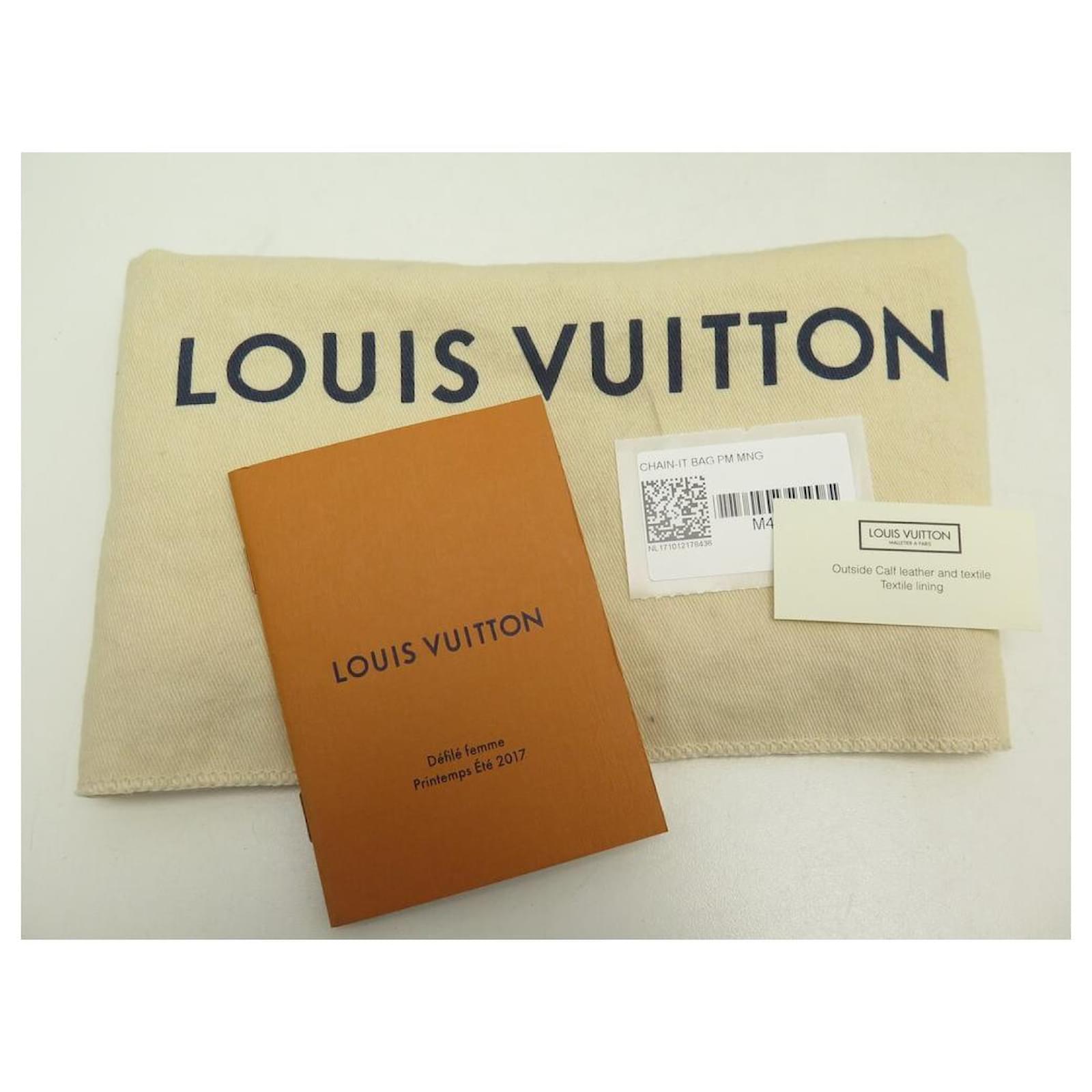 LOUIS VUITTON CHAIN IT BAG PM M44115 LEATHER & MONOGRAM CANVAS ref.728519 -  Joli Closet