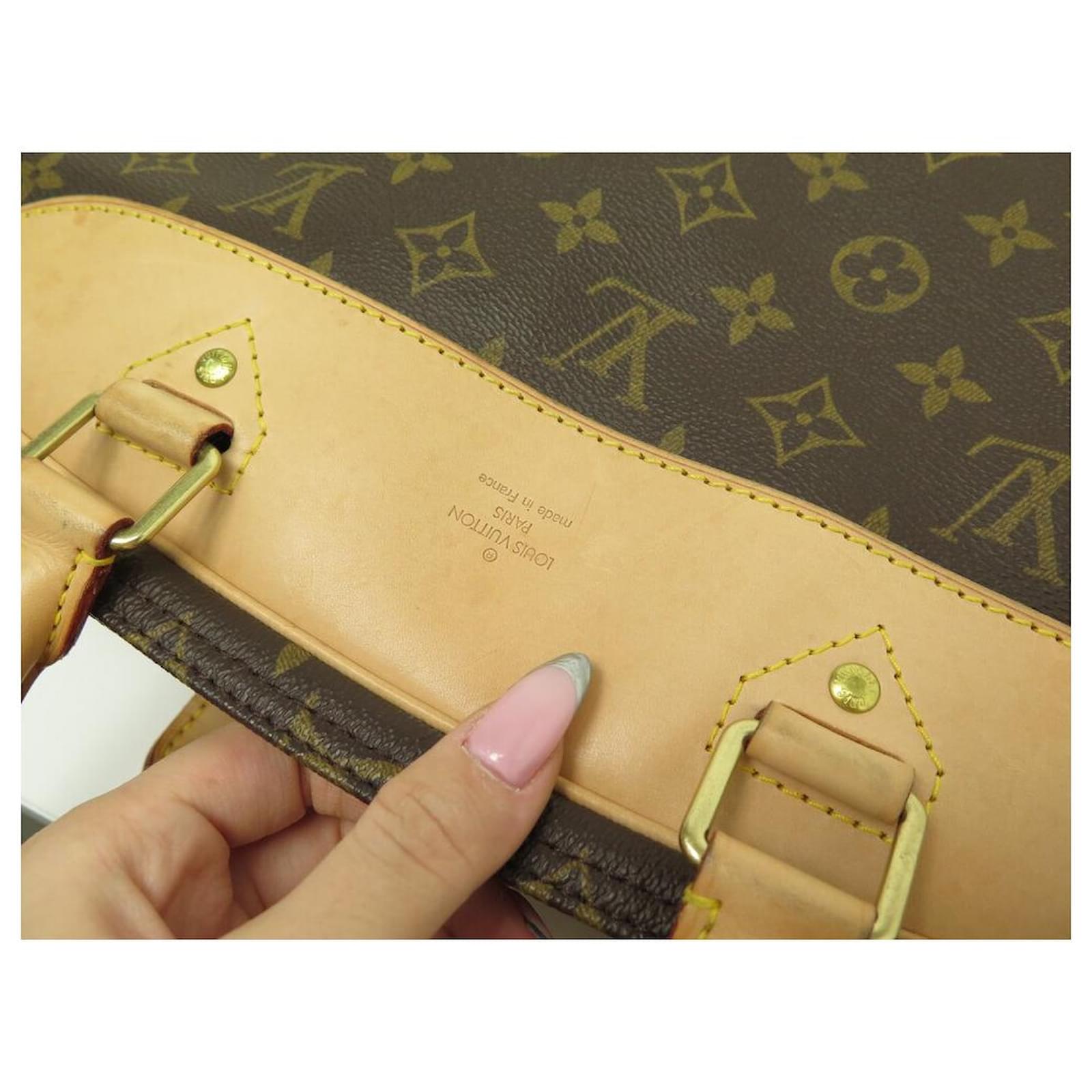 LOUIS VUITTON ALIZE TRAVEL BAG 2 55CM MONOGRAM CANVAS M41391 TRAVEL BAG  Brown Leather ref.521186 - Joli Closet