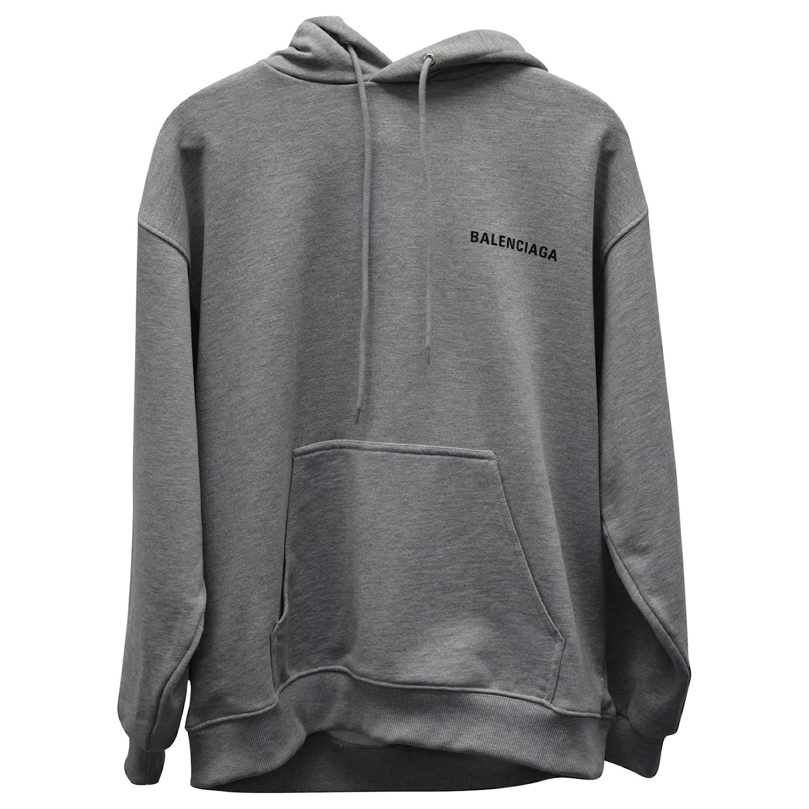 balenciaga-logo-hoodie-aus-grauer-baumwolle-ref-729532-joli-closet