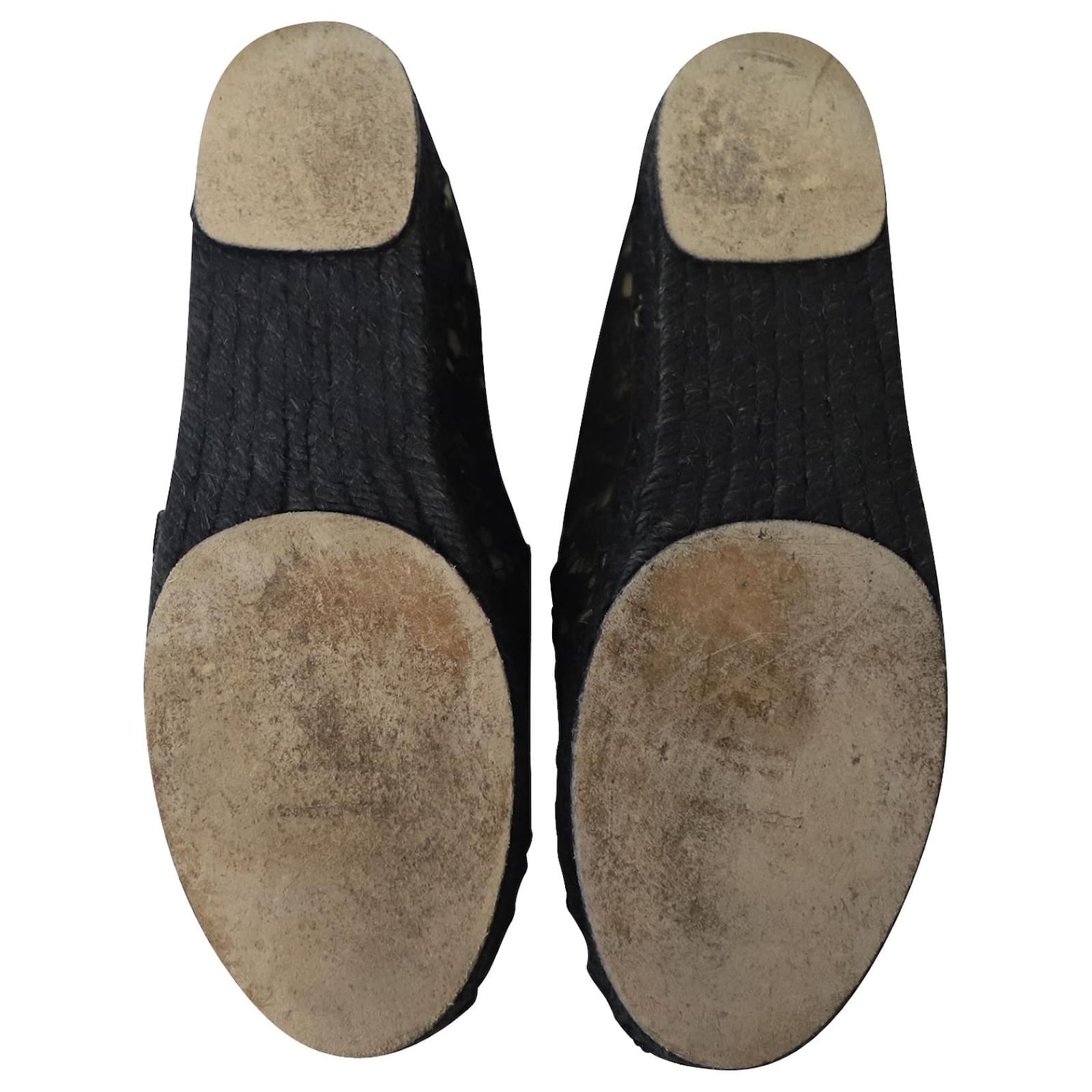 Dolce Gabbana Slip On Espadrillas Ballerine in pizzo acrilico