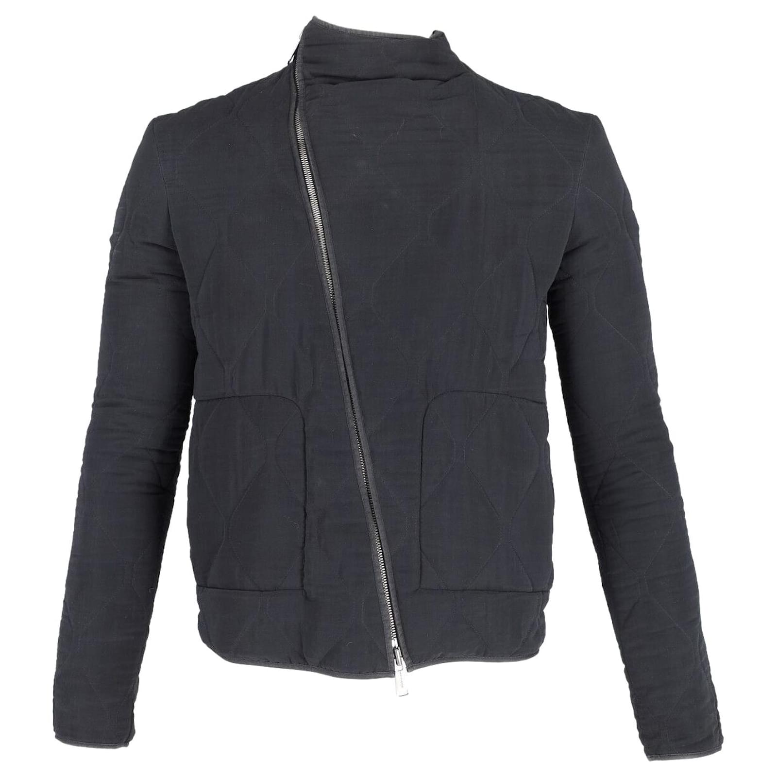 Balenciaga Quilted Zip Jacket in Black Polyester ref.730452 Joli Closet