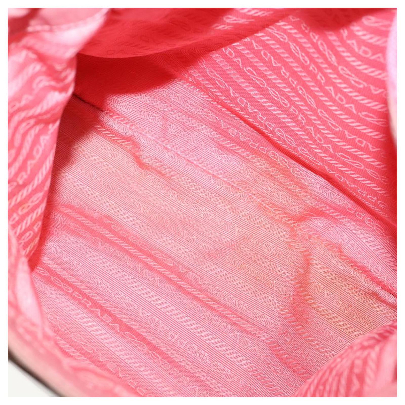 PRADA Hand Bag Nylon Pink Auth bs3221 ref.730906 - Joli Closet