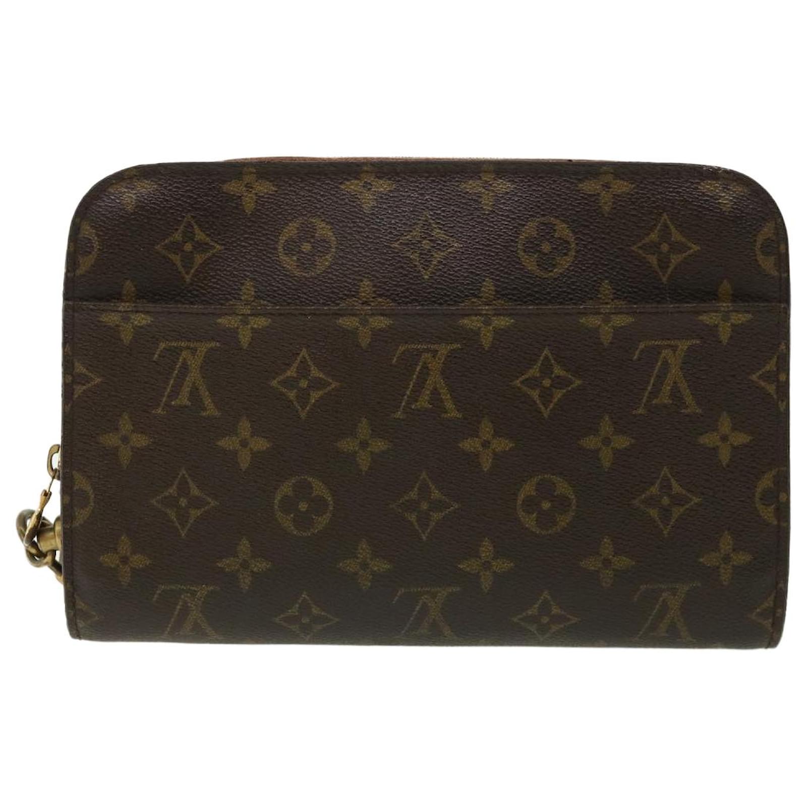 Louis Vuitton M51790 Orsay Clutch Bag USED LV Monogram w/box