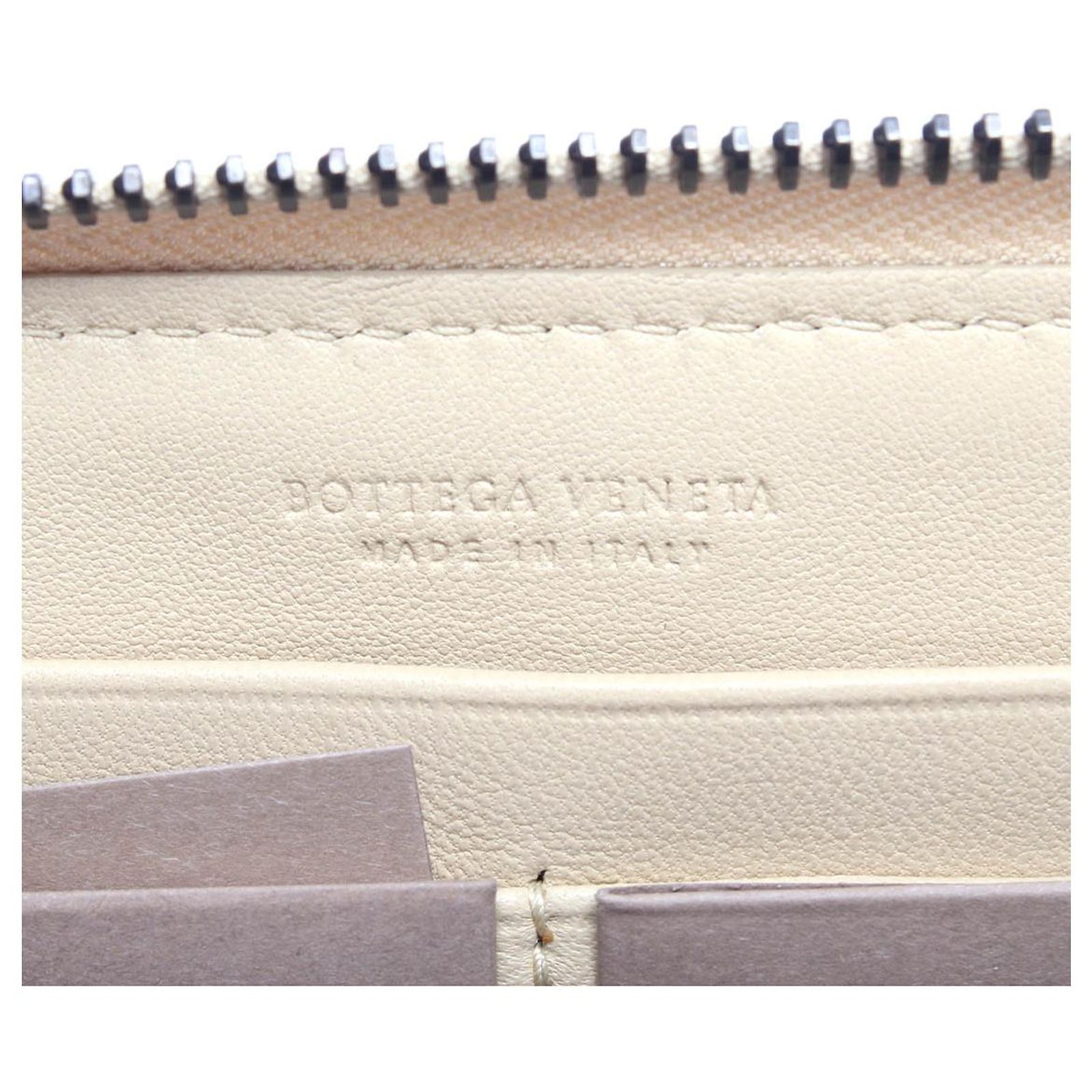 Bottega Veneta Nappa Python Intrecciato Zip Around Wallet  display picture 1
