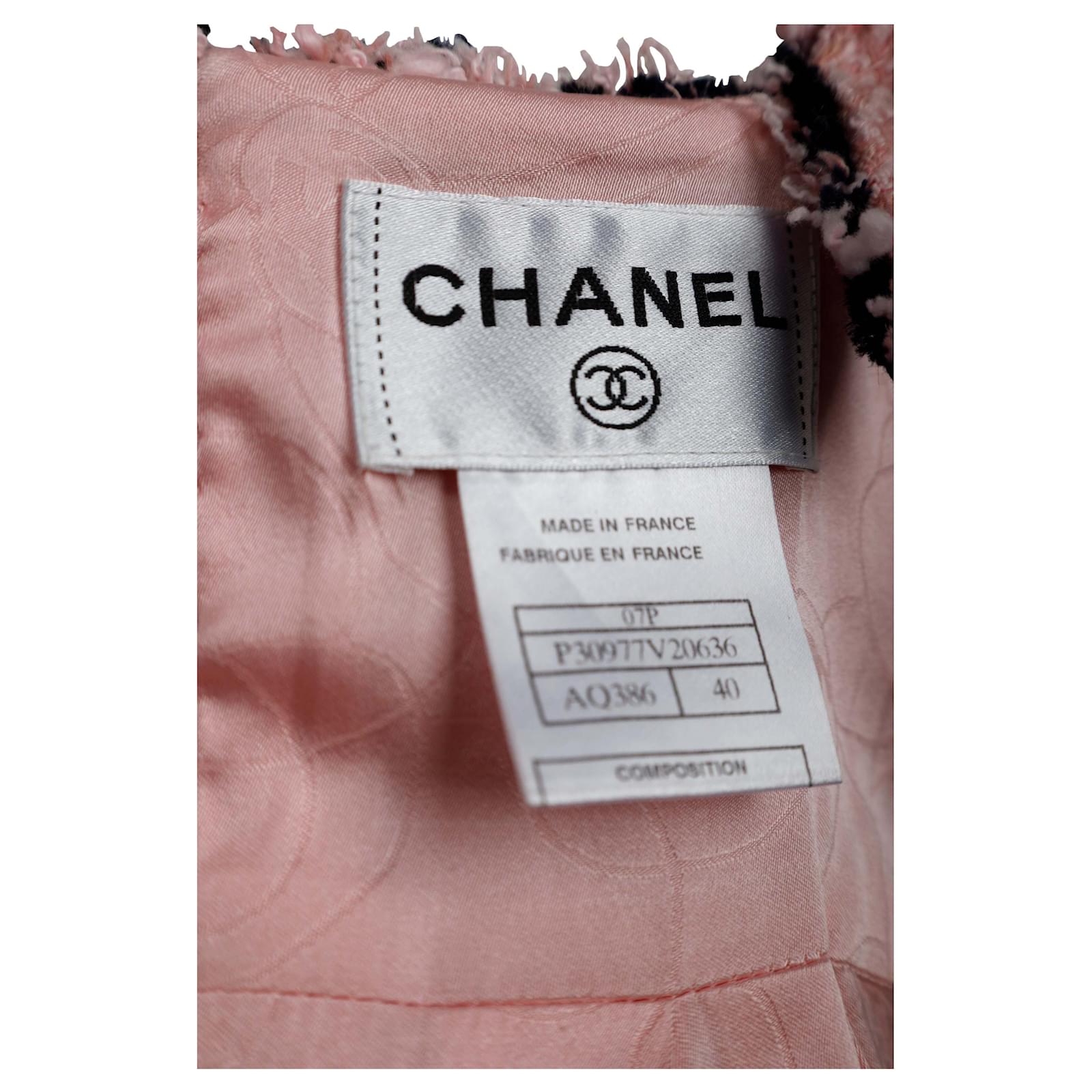 Spring 1997 Vintage Chanel Boucle Jacket in Bubble Gum Pink