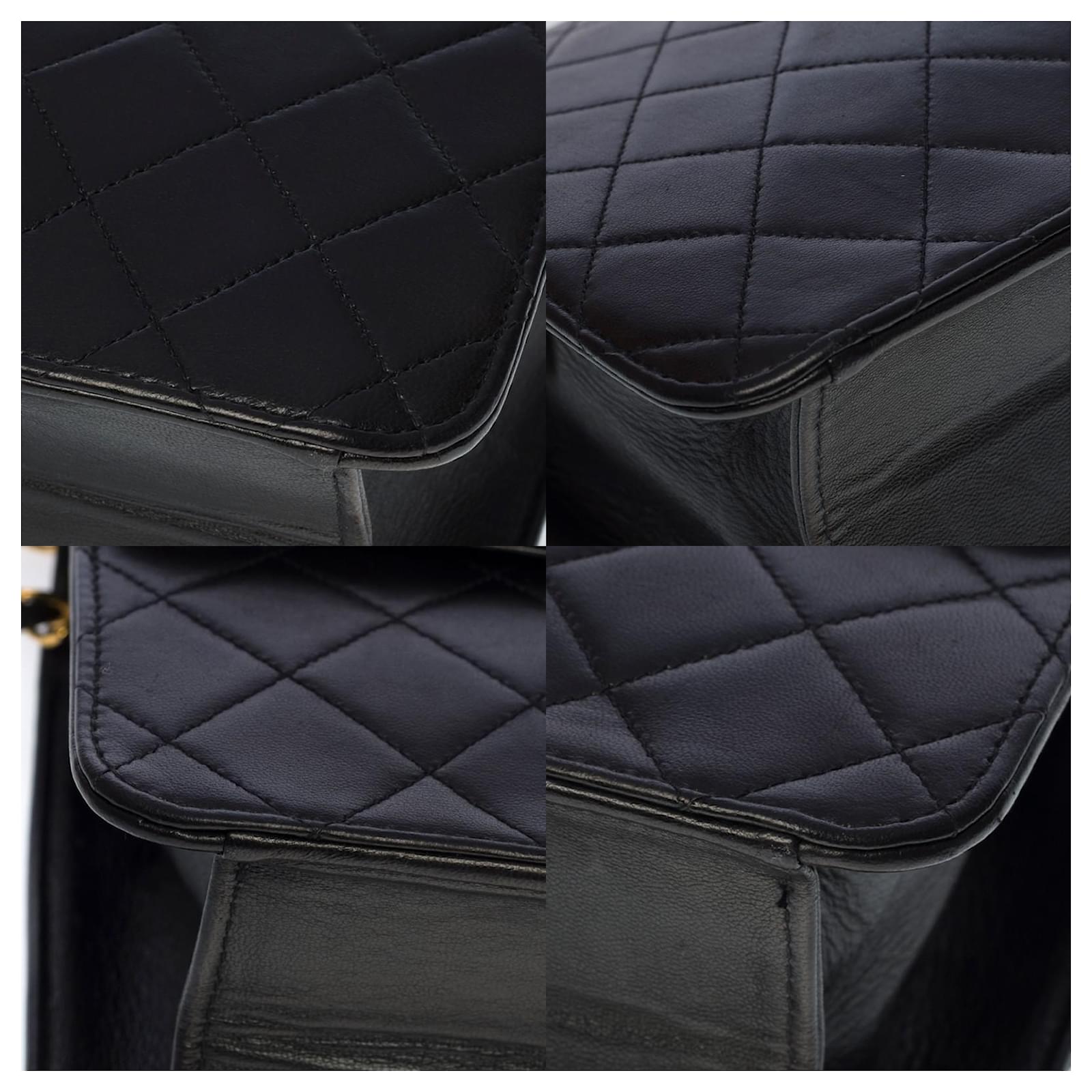 Timeless Very chic Chanel Pochette Classique flap bag in black quilted  lambskin Leather ref.726975 - Joli Closet