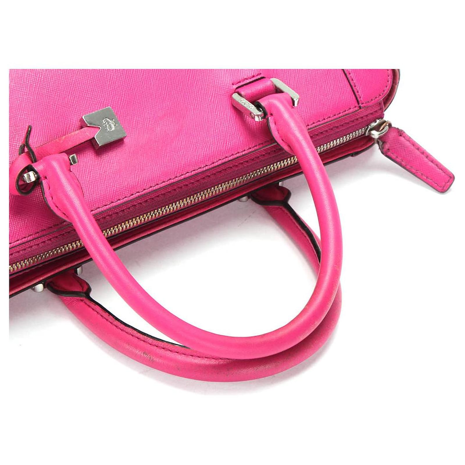 Anya leather handbag MCM Pink in Leather - 40209863