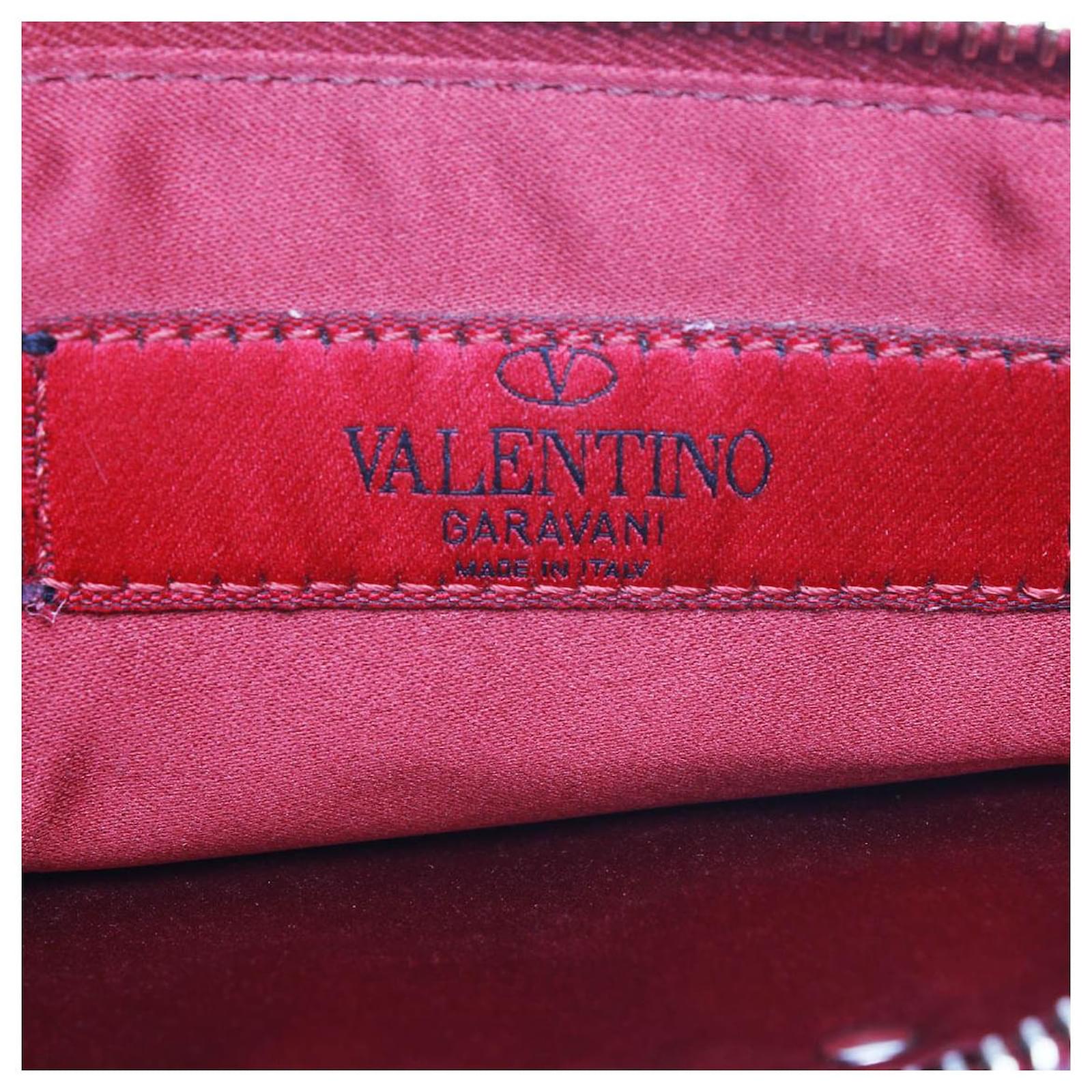 Valentino Leather Rockstud Tote Bag Red Pony-style calfskin ref.1010747 -  Joli Closet