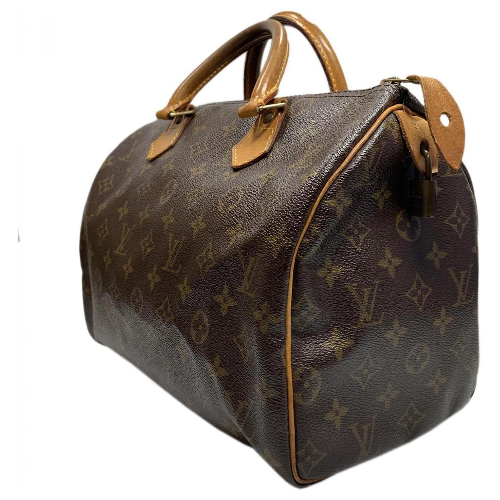 Louis Vuitton Monogram Speedy 30 M41526 Brown Cloth ref.733186 - Joli Closet