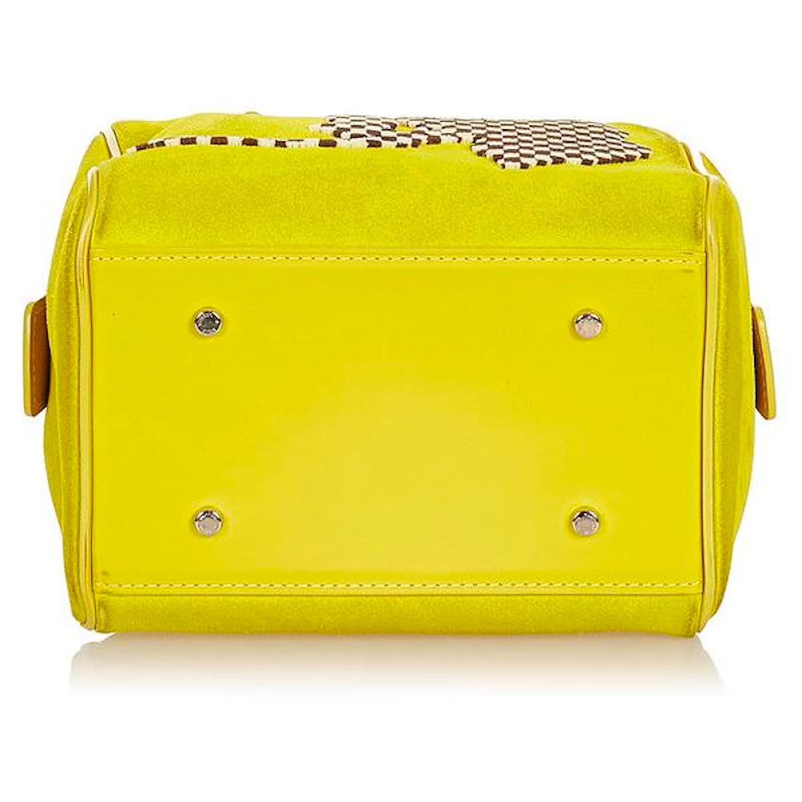 Louis Vuitton Yellow Illusion Speedy Cube PM