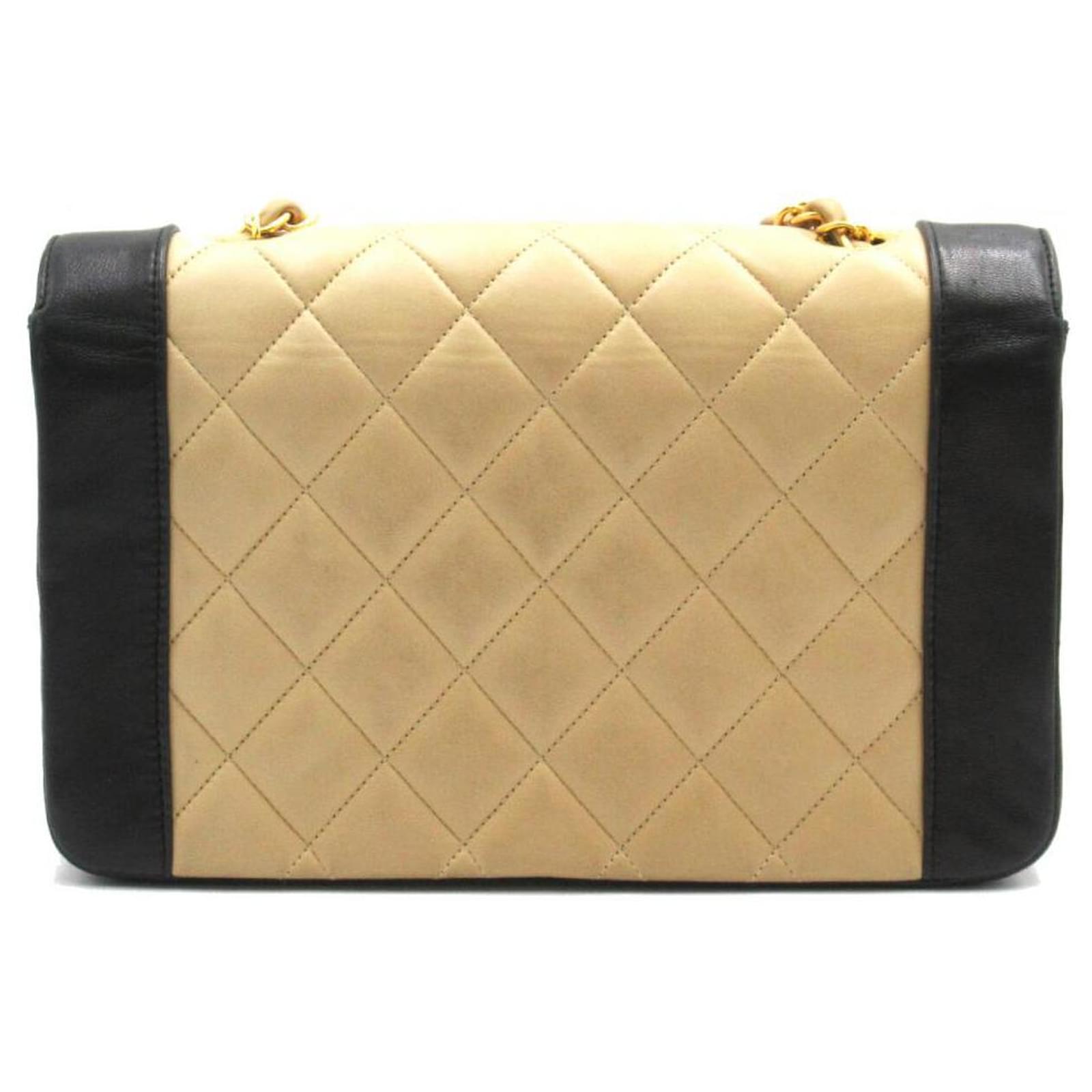 Chanel Diana Flap Crossbody Bag Beige Pony-style calfskin ref.733408 ...
