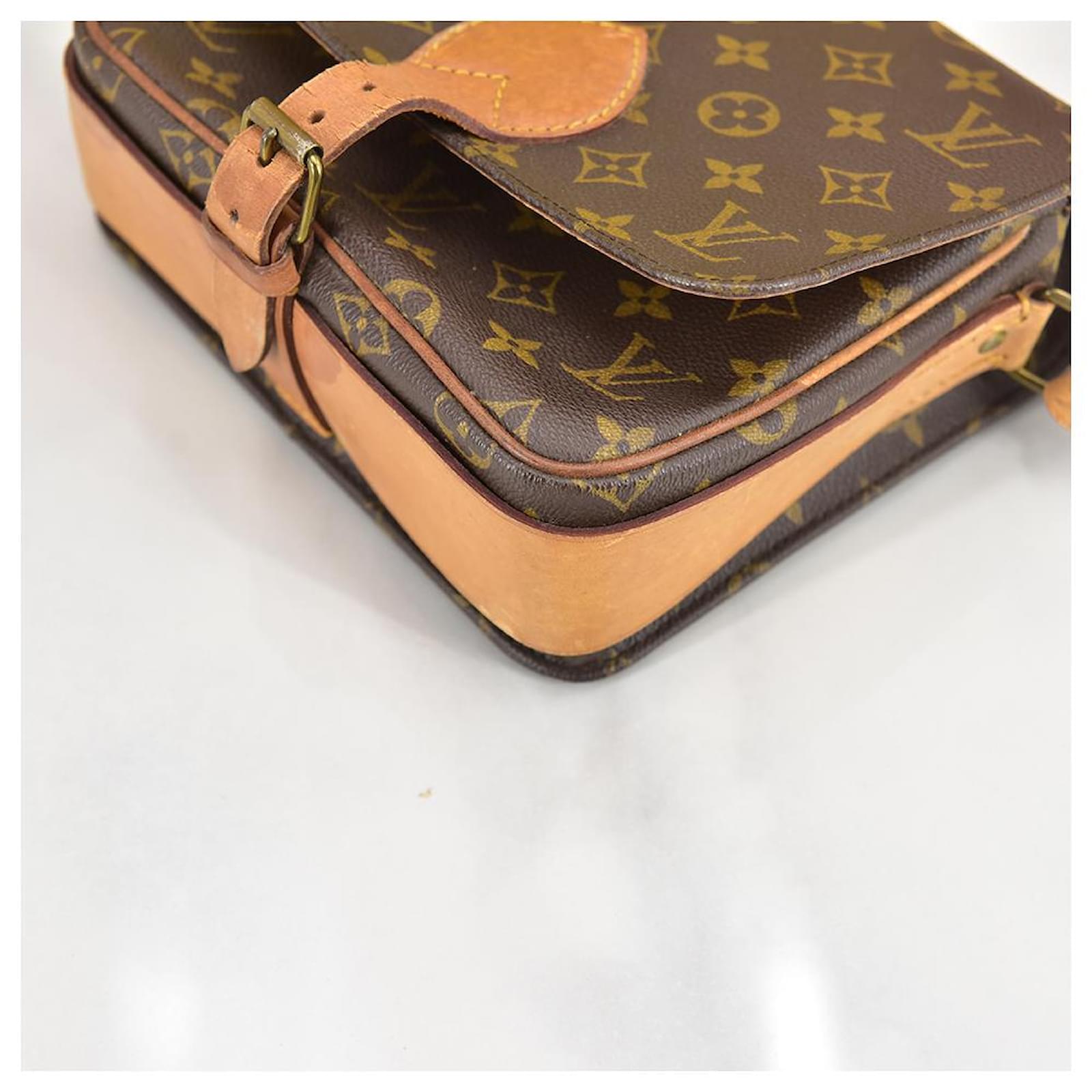 Louis Vuitton Brown Monogram Cartouchiere MM Cloth ref.951483 - Joli Closet