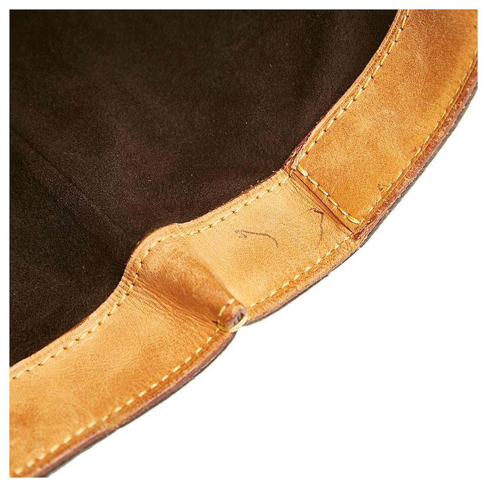 Louis Vuitton WILSHIRE GM MONOGRAM Brown Leather Cloth ref.154764
