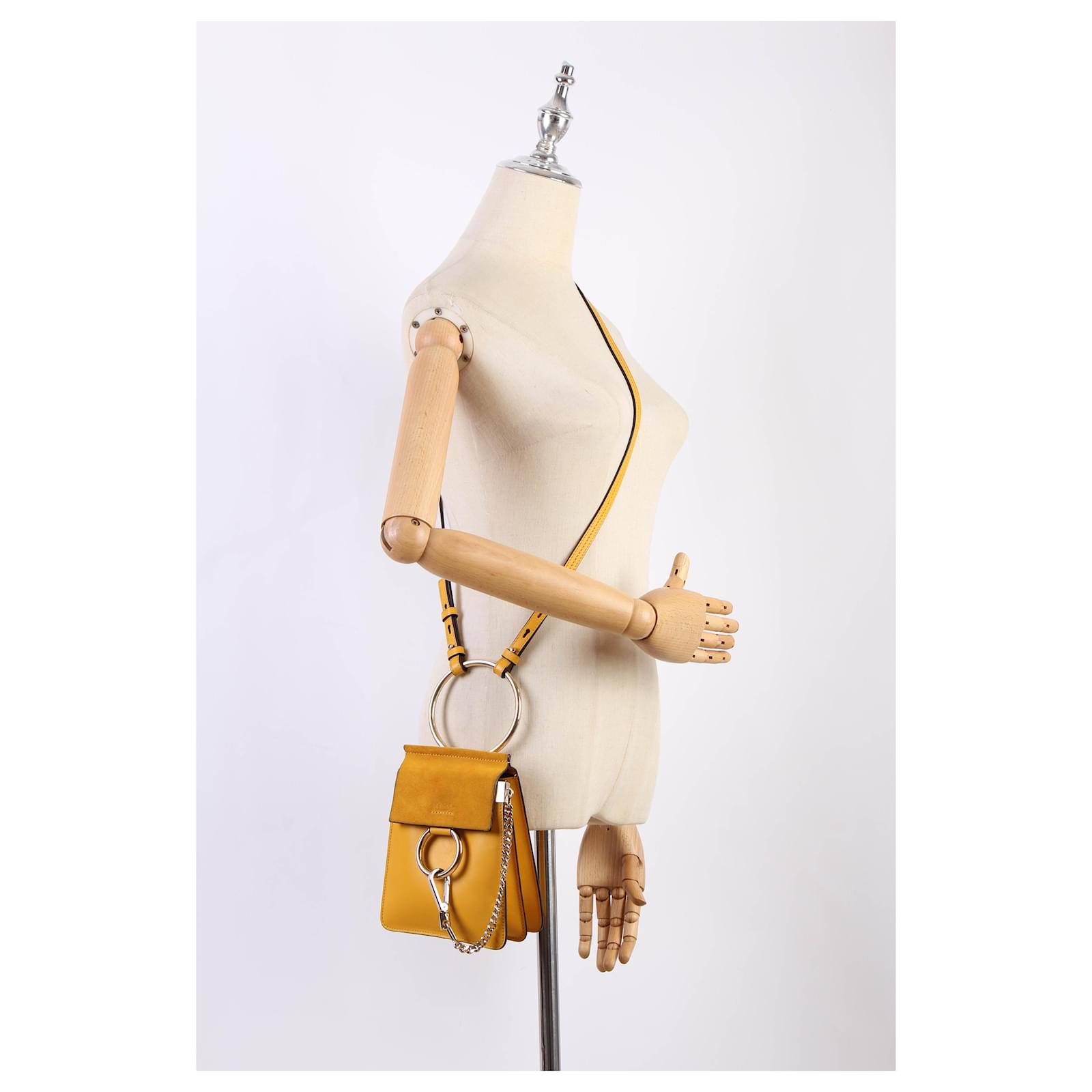 Chloé Faye Bracelet Crossbody Bag Yellow Leather Pony-style calfskin  ref.733899 - Joli Closet