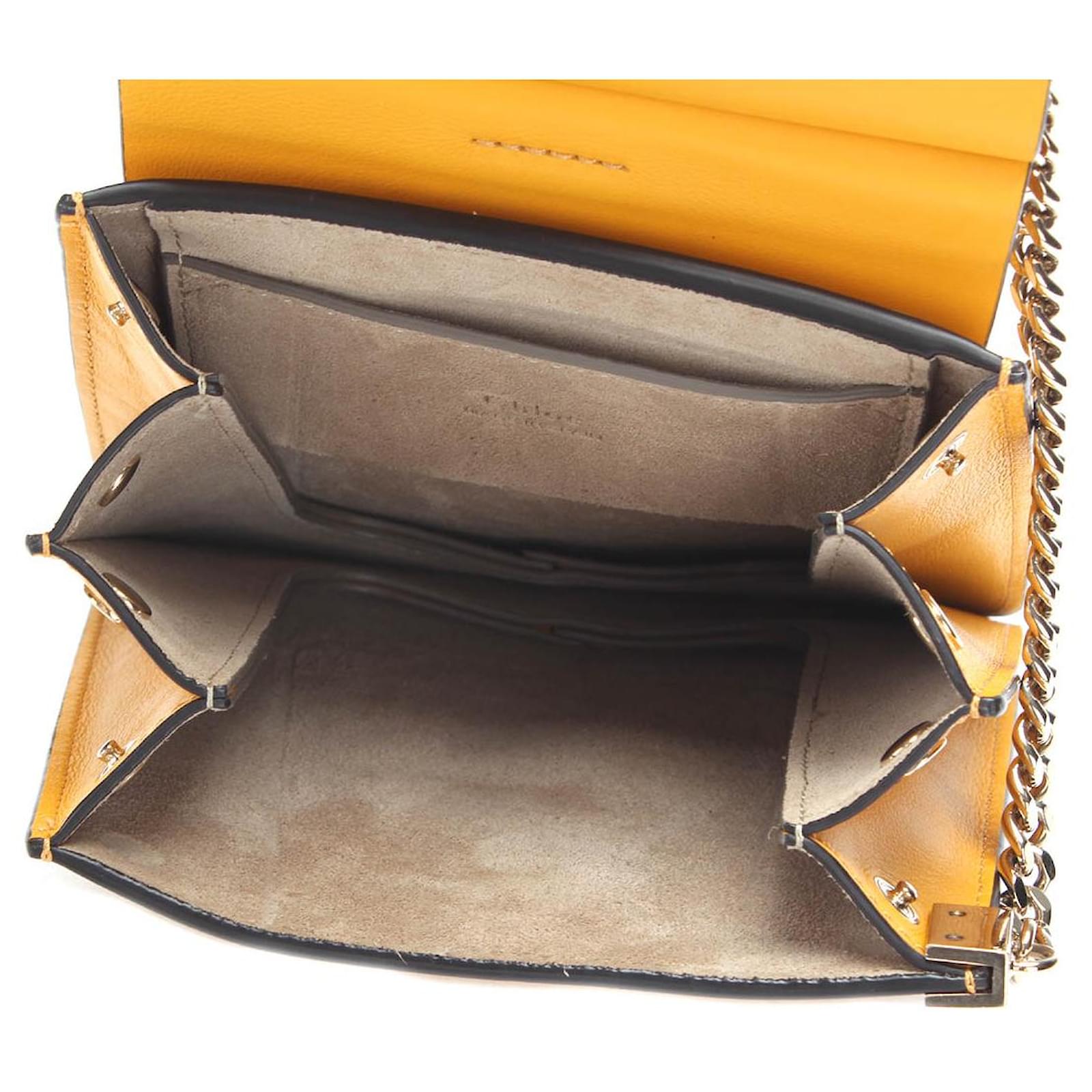 Chloé Faye Bracelet Crossbody Bag Yellow Leather Pony-style calfskin  ref.733899 - Joli Closet