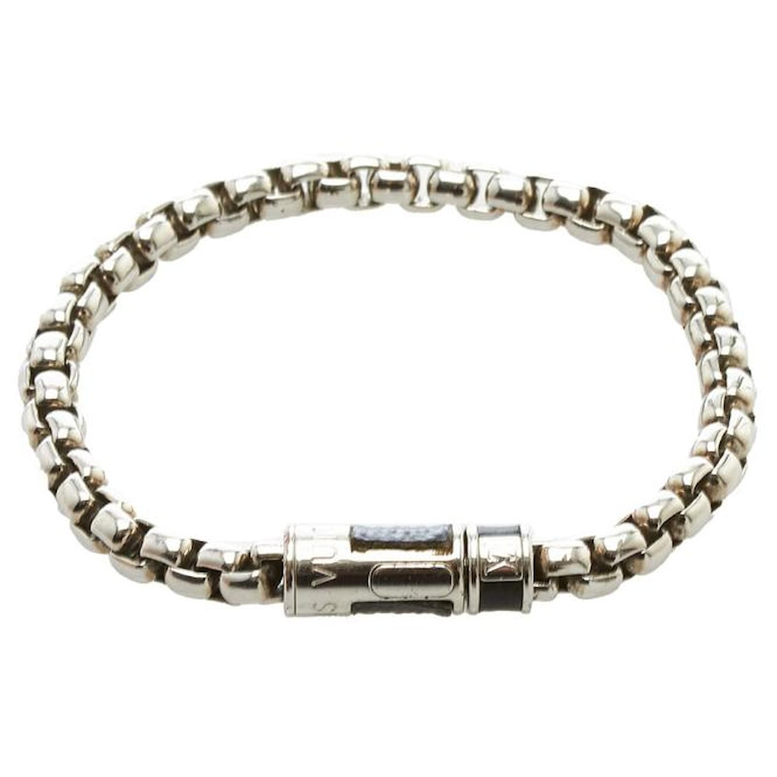 LOUIS VUITTON Monogram Eclipse Bracelet Chain Bracelet metal