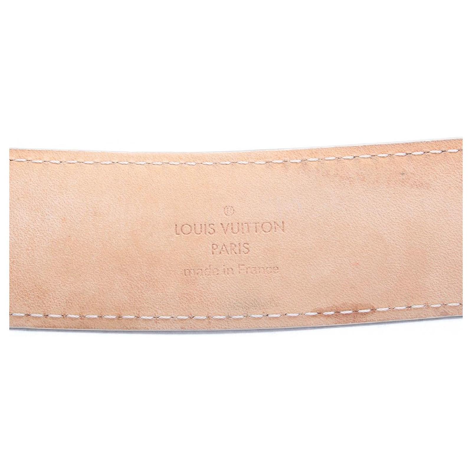 Louis Vuitton Articles de Voyage Damier Azur Belt White Cloth ref