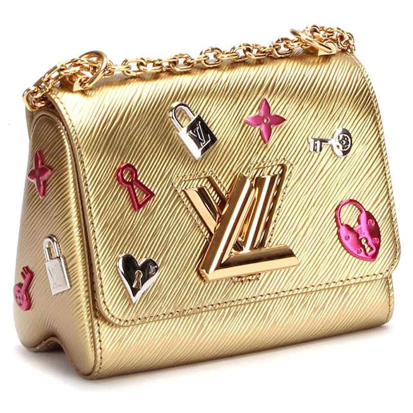 Louis Vuitton Epi Twist Love Lock Mm M52893 Golden Leather Pony