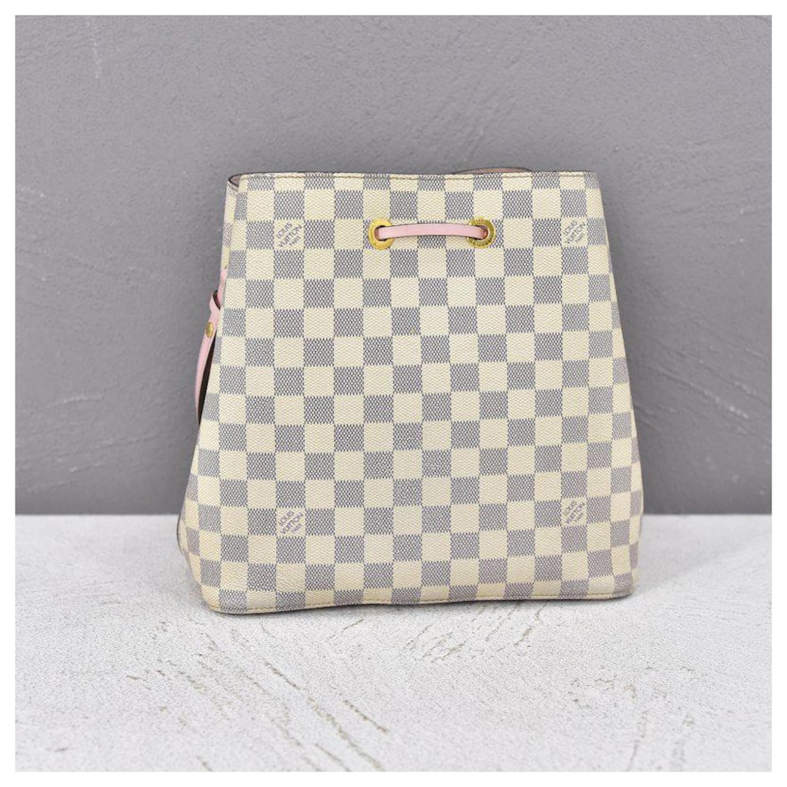 Néonoé LOUIS VUITTON NEONOE MM HANDBAG DAMIER AZUR CANVAS CROSSBODY HAND  BAG White Cloth ref.1033201 - Joli Closet