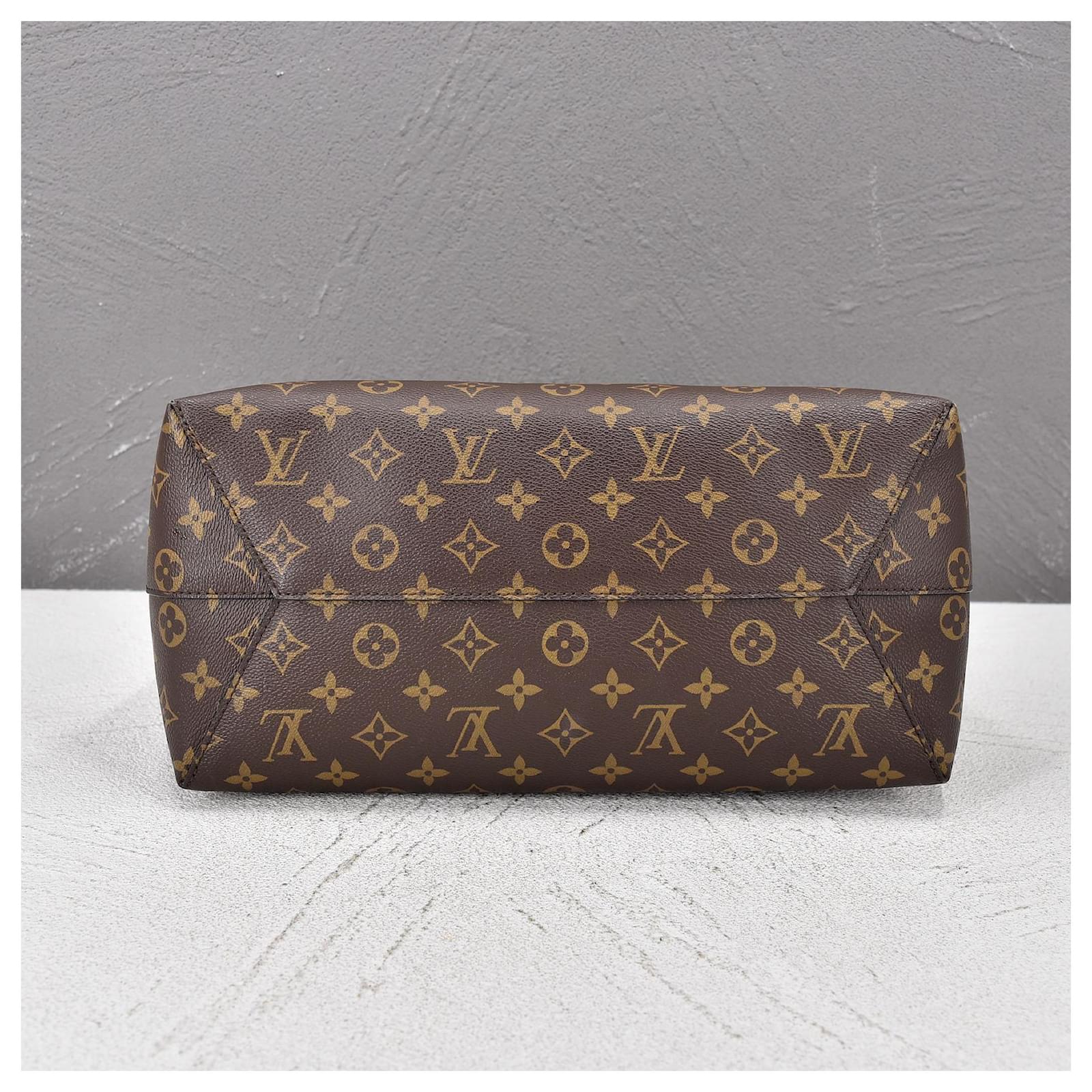 Louis Vuitton Monogram Flower Hobo Bag Brown Cloth ref.734556