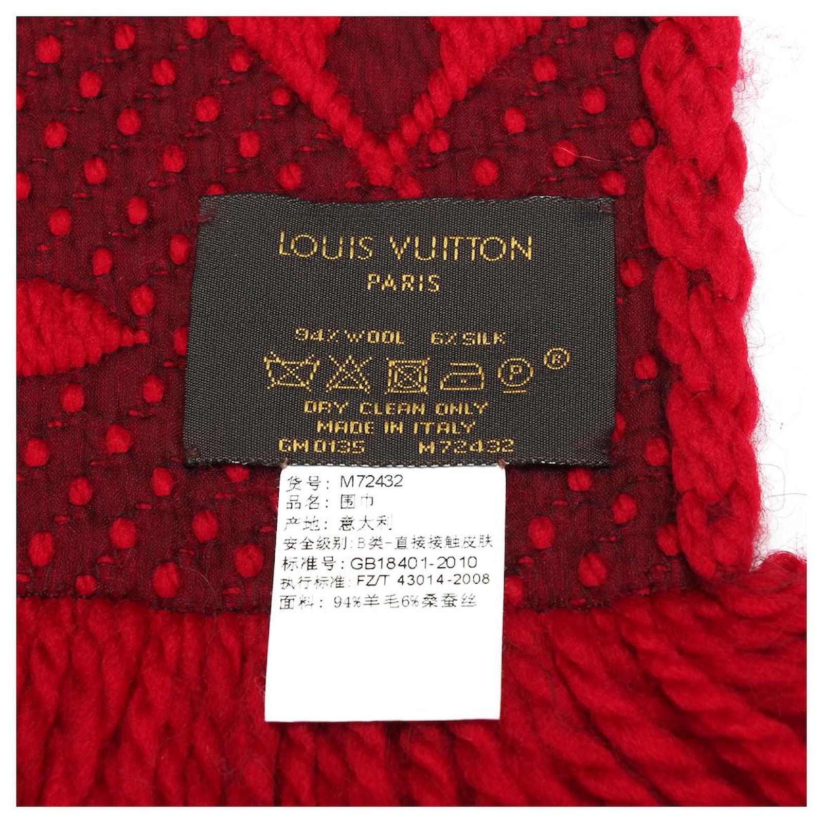 Louis Vuitton, Accessories, Logomania Scarf In Dark Brown 94 Wool6 Silk