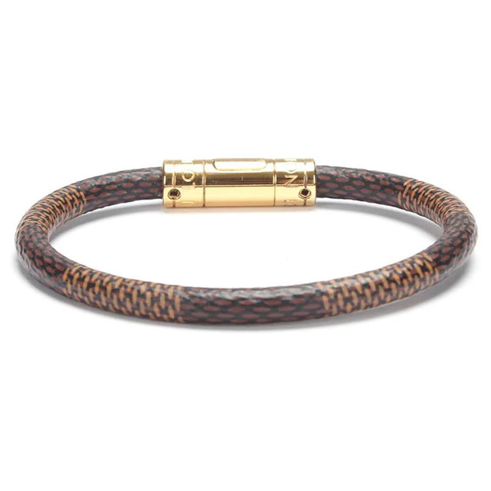 Louis Vuitton Keep It Bracelet (Black & Brown)