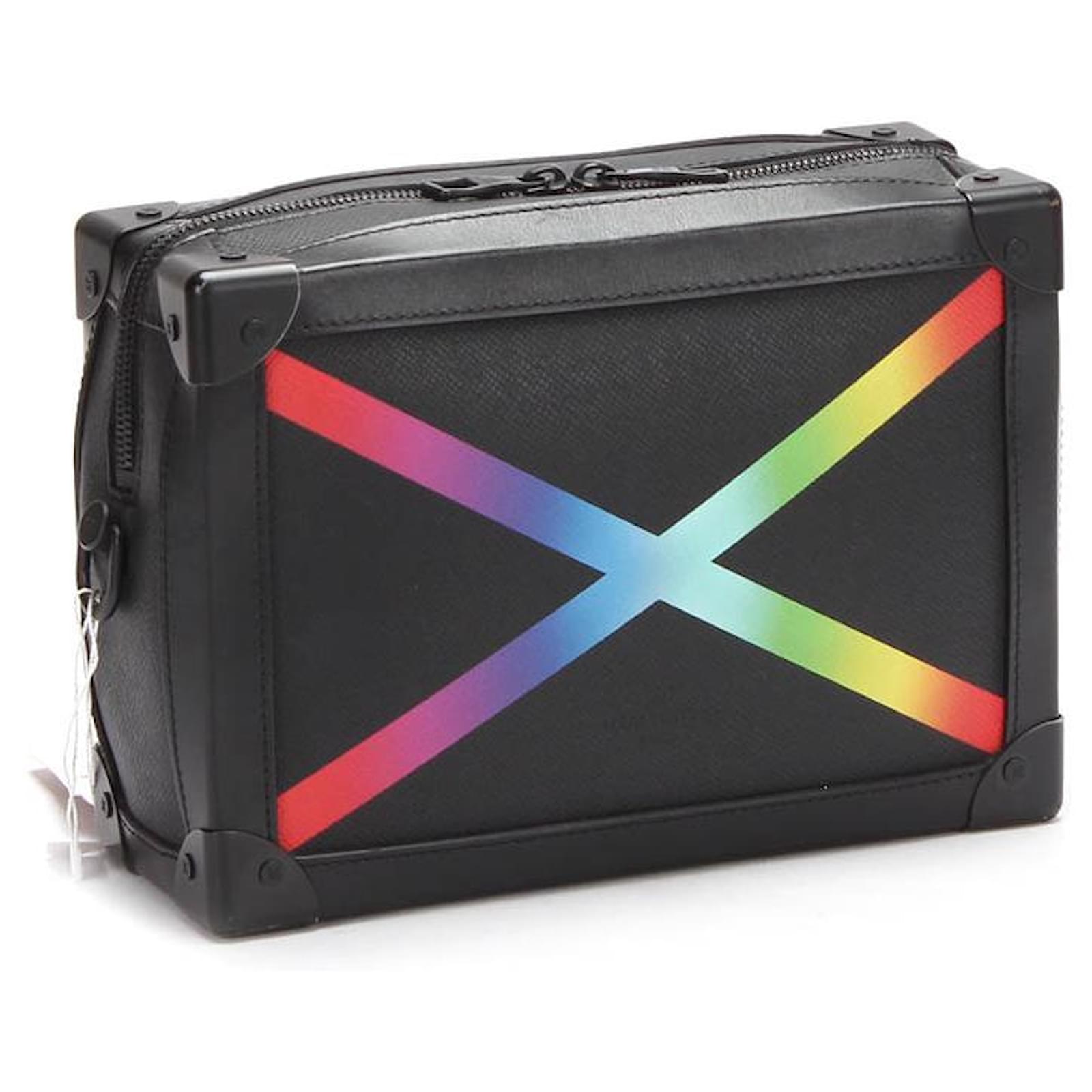 Louis Vuitton Soft Trunk Taiga Rainbow Shoulder Bag Virgil Abloh