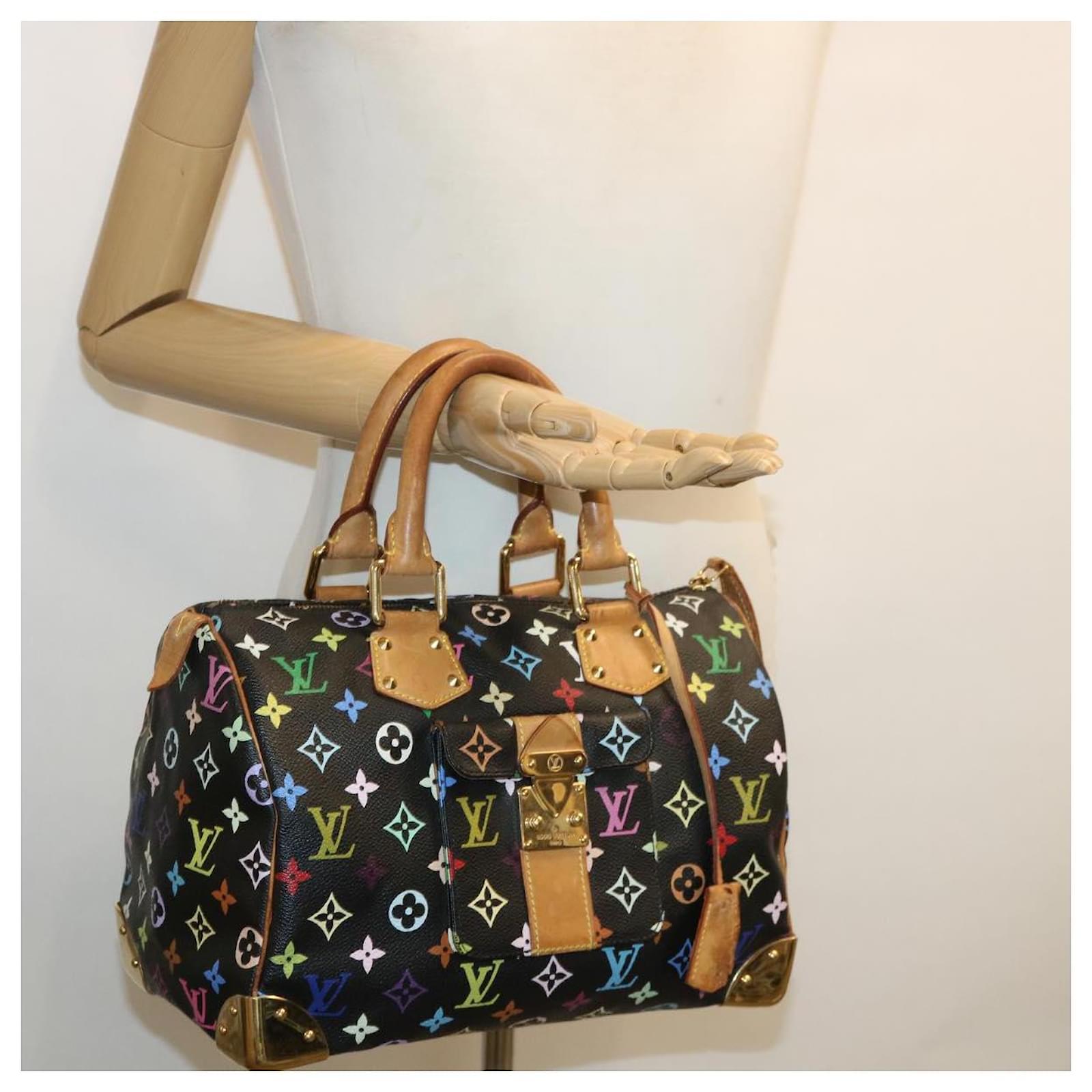 LOUIS VUITTON Monogram Multicolor Speedy 30 Hand Bag Black M92642 LV Auth  ki2544 ref.734817 - Joli Closet