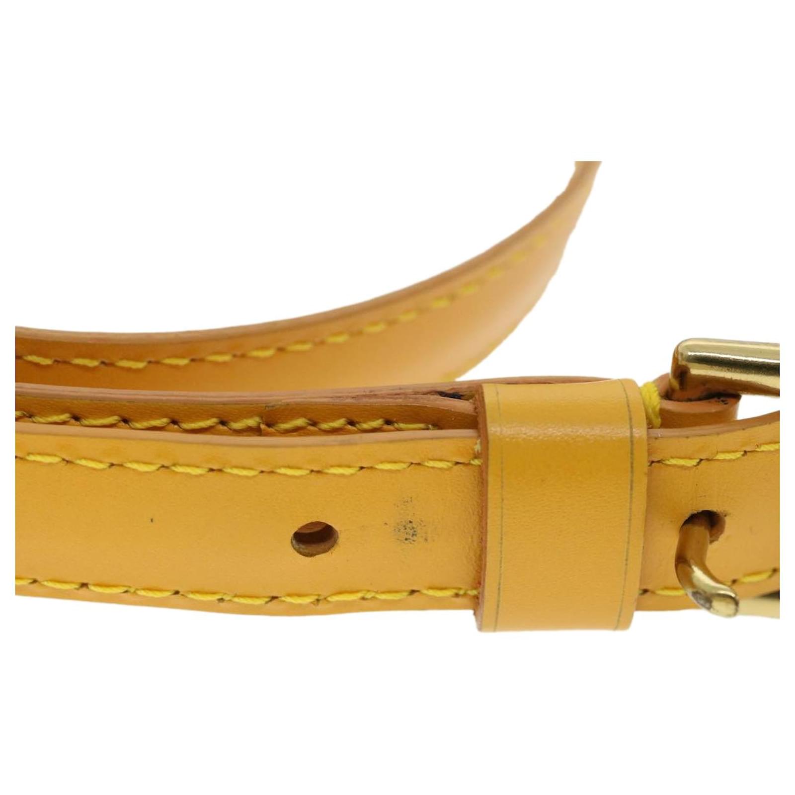 LOUIS VUITTON Epi Shoulder Strap 37-46.9 Yellow LV Auth 33476 Leather  ref.735631 - Joli Closet